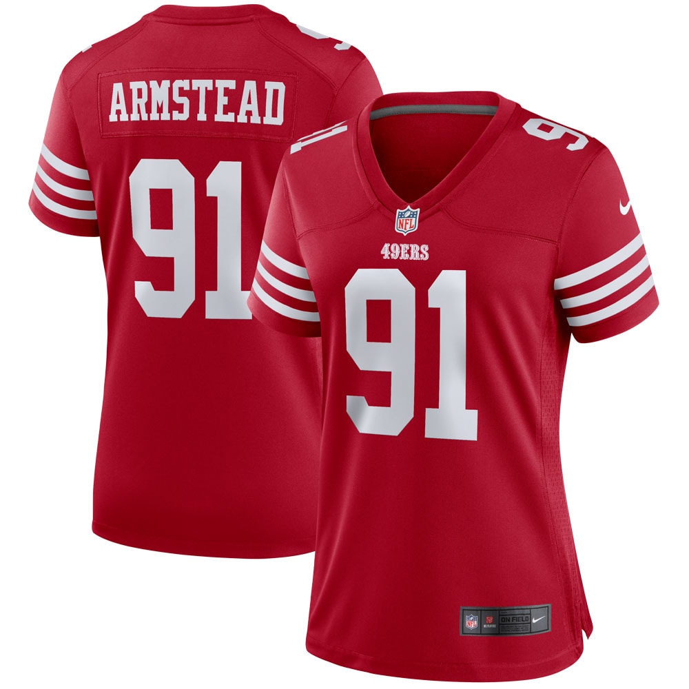 Women's Nike Arik Armstead Scarlet San Francisco 49ers Player Game Jersey