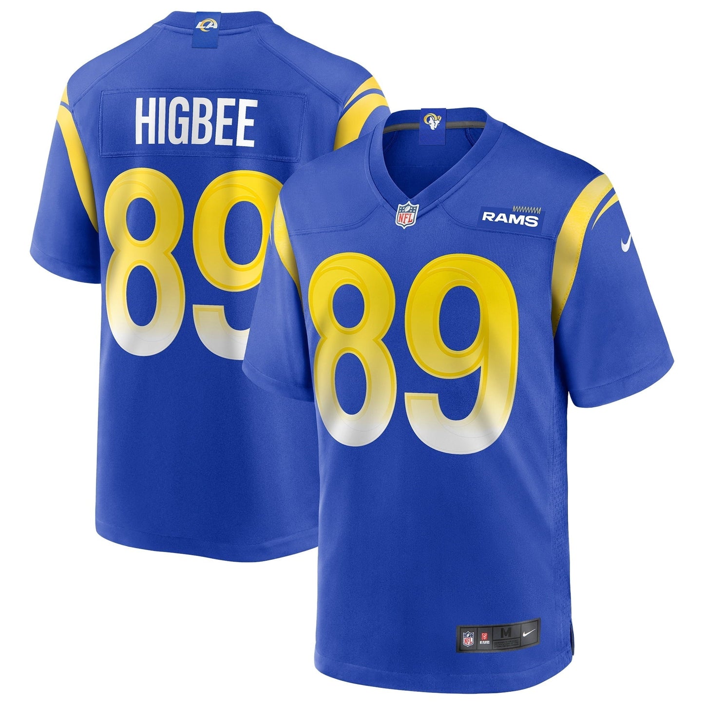 Men's Nike Tyler Higbee Royal Los Angeles Rams Game Player Jersey