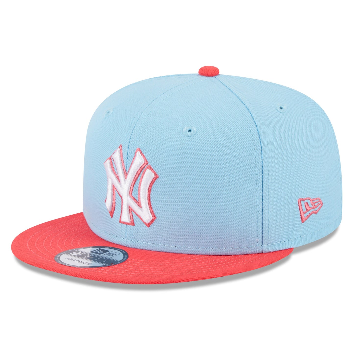 New York Yankees New Era Spring Basic Two-Tone 9FIFTY Snapback Hat - Light Blue/Red