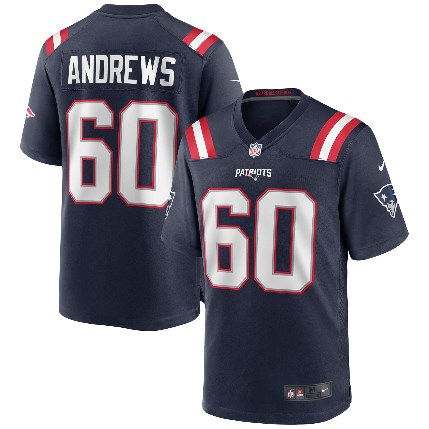 David Andrews New England Patriots Nike Game Jersey - Navy