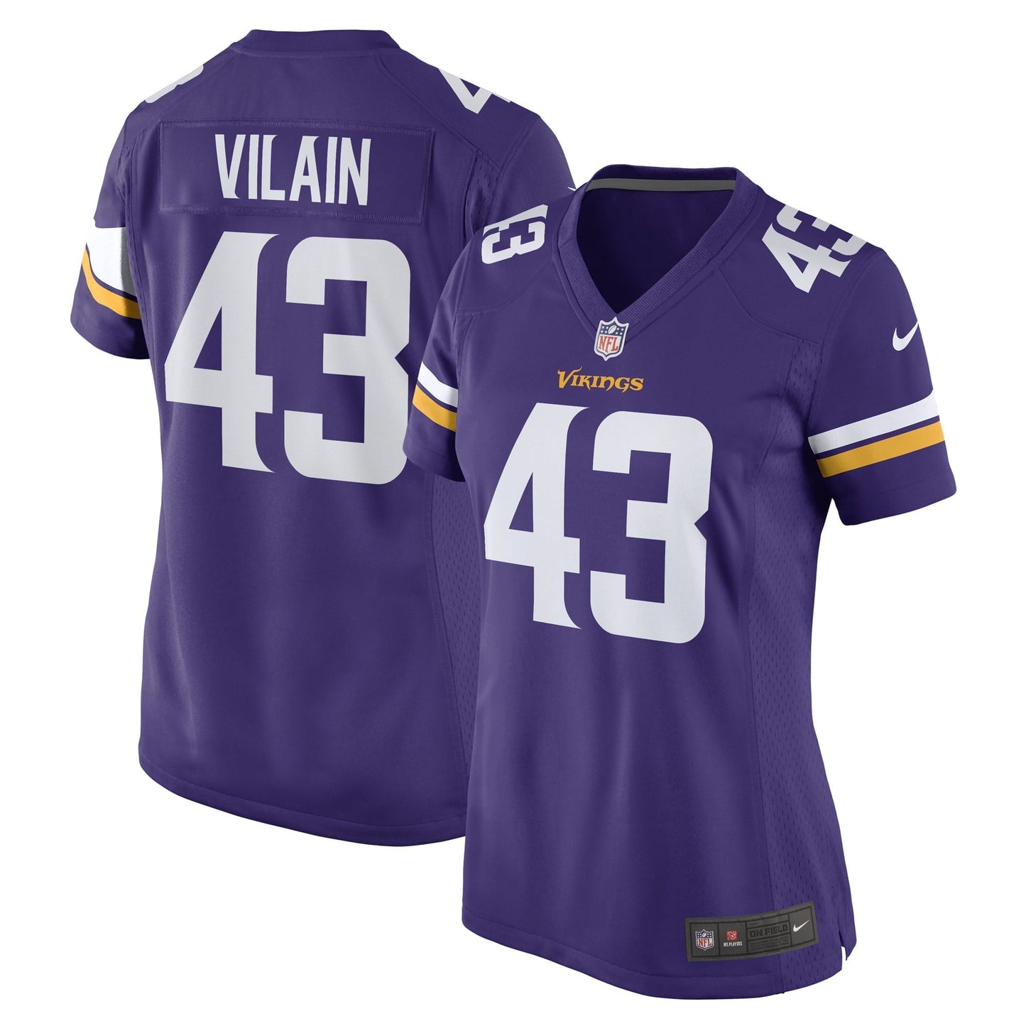 Women's Nike Luiji Vilain Purple Minnesota Vikings Game Player Jersey
