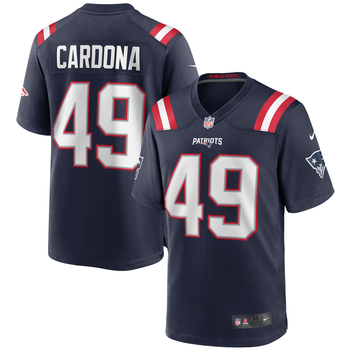 Joe Cardona New England Patriots Nike Game Jersey - Navy