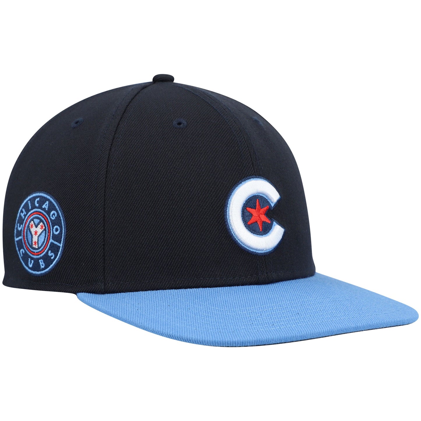 Chicago Cubs '47 2021 City Connect Captain Snapback Hat - Navy