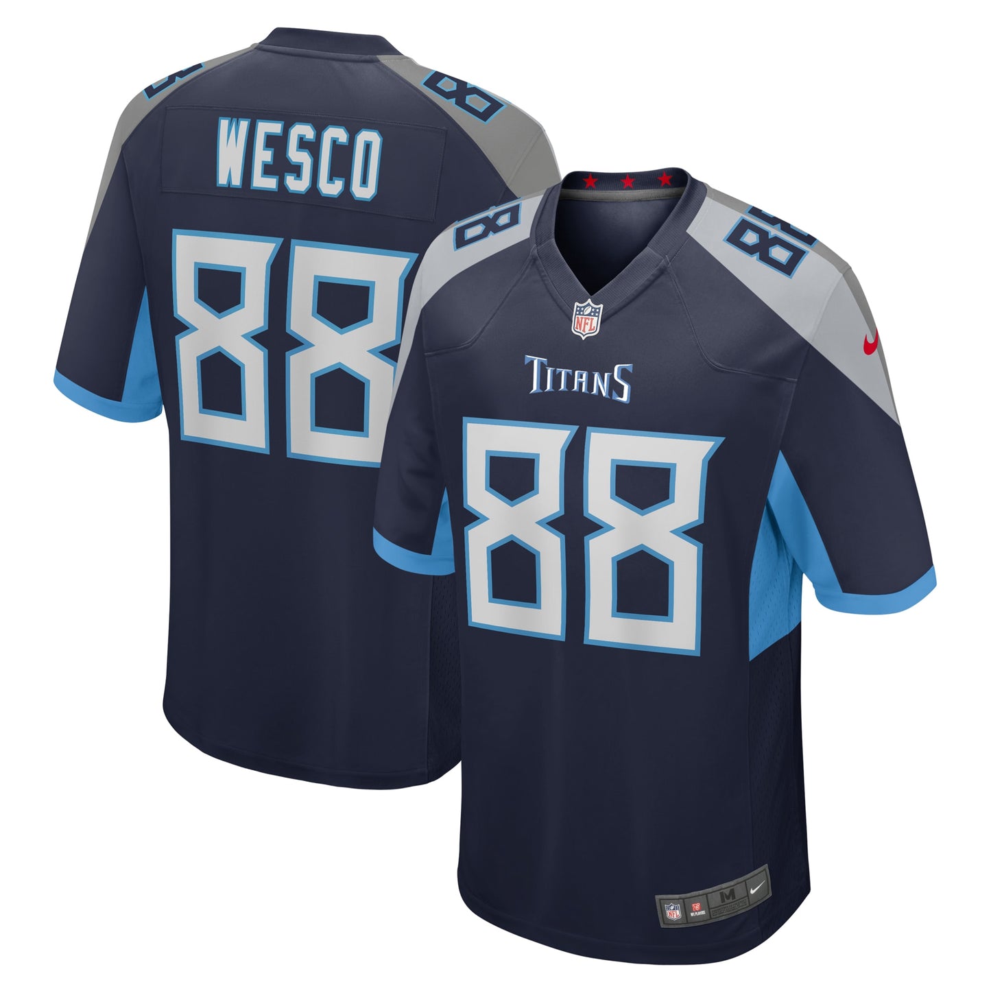 Trevon Wesco Tennessee Titans Nike Game Player Jersey - Navy