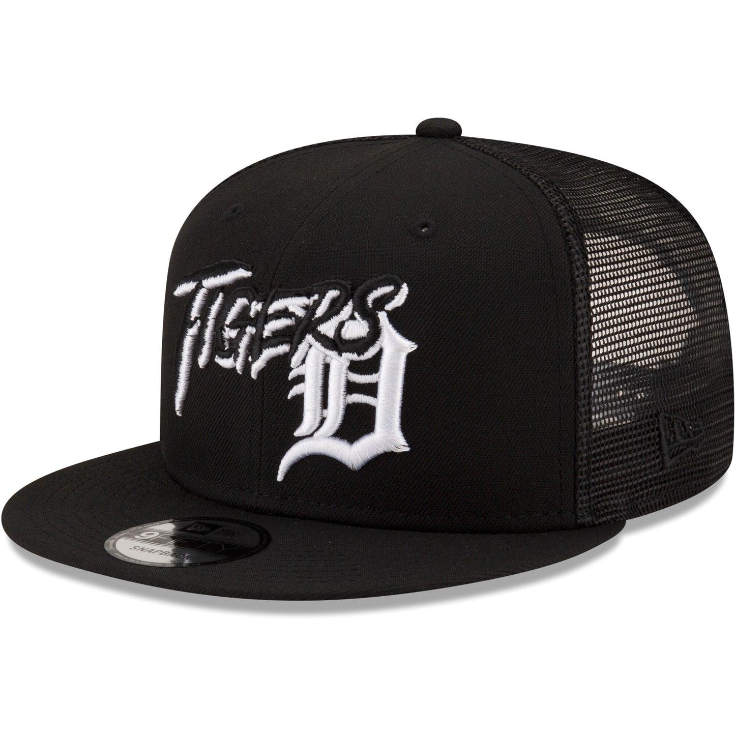 Detroit Tigers New Era Street Trucker 9FIFTY Snapback Hat - Black