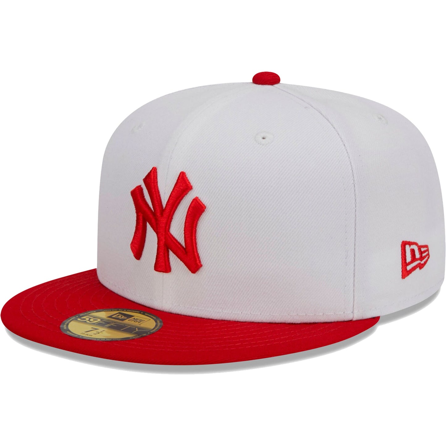 New York Yankees New Era Optic 59FIFTY Fitted Hat - White/Red