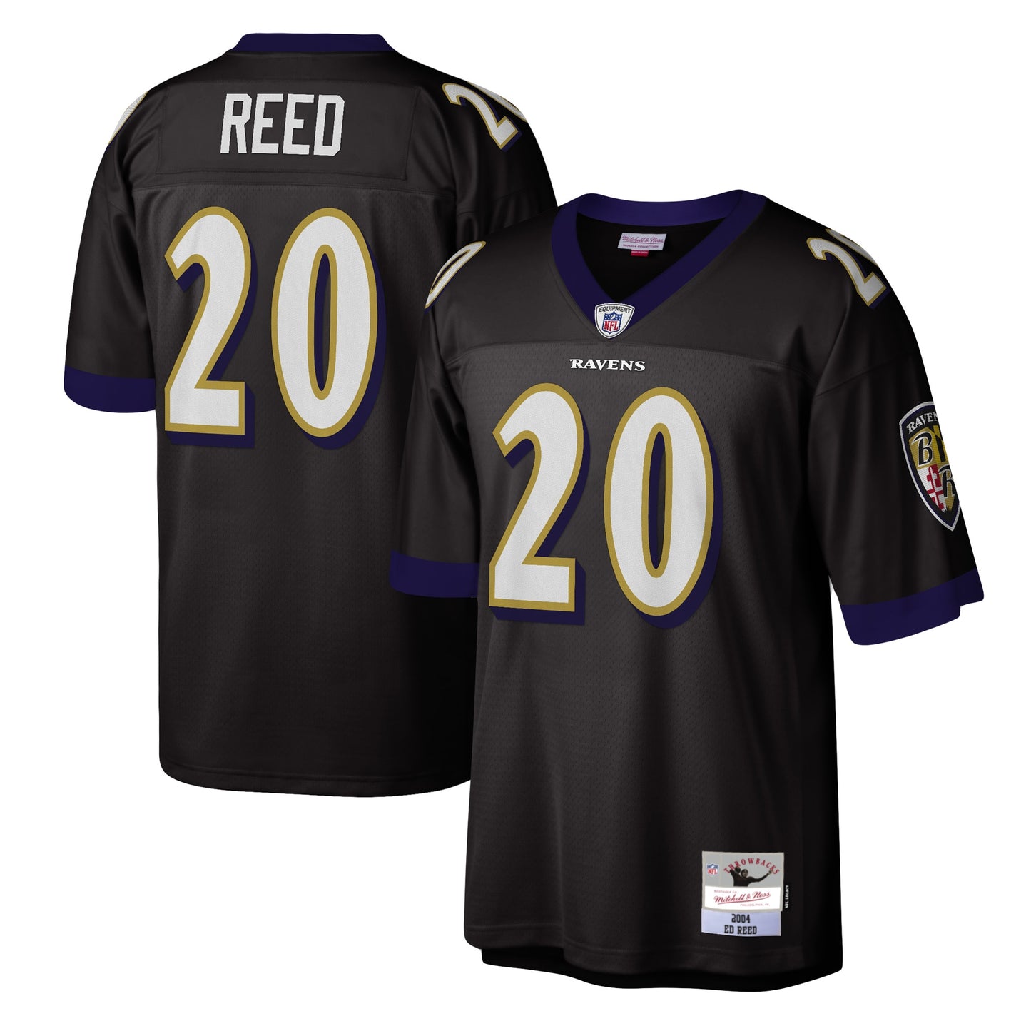 Ed Reed Baltimore Ravens Mitchell & Ness Legacy Replica Jersey - Black