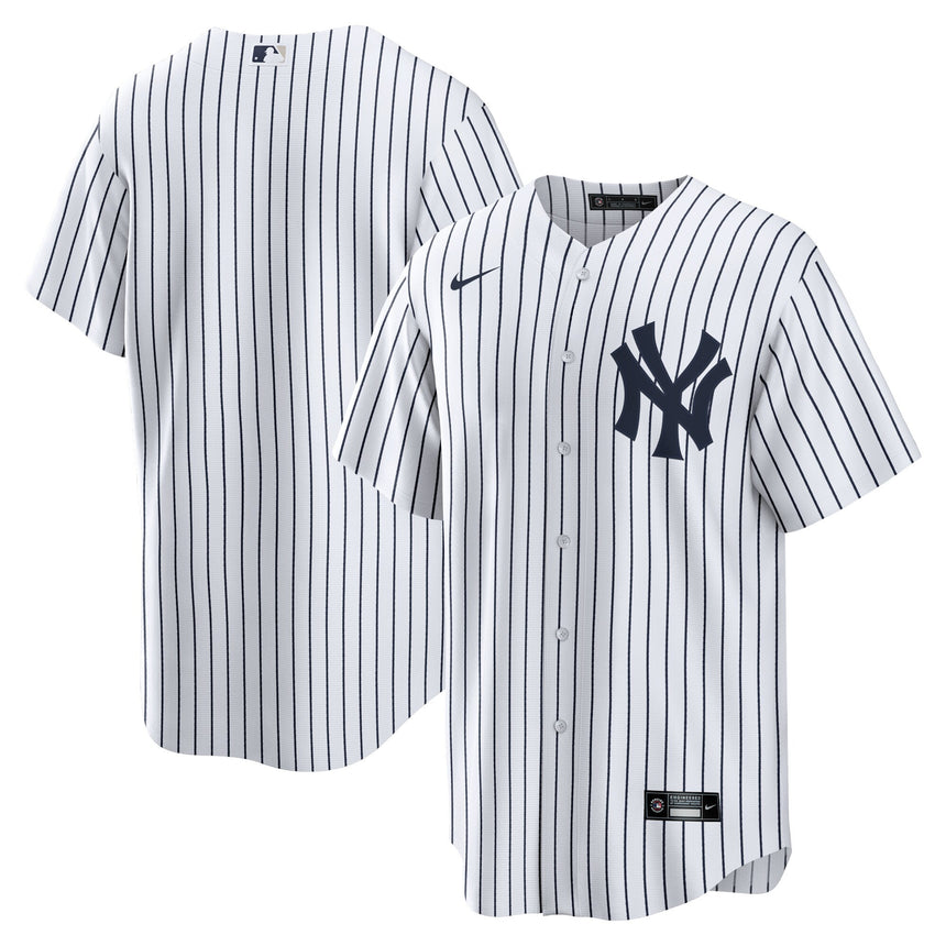 Men's New York Yankees White Home Replica Blank Team Jersey
