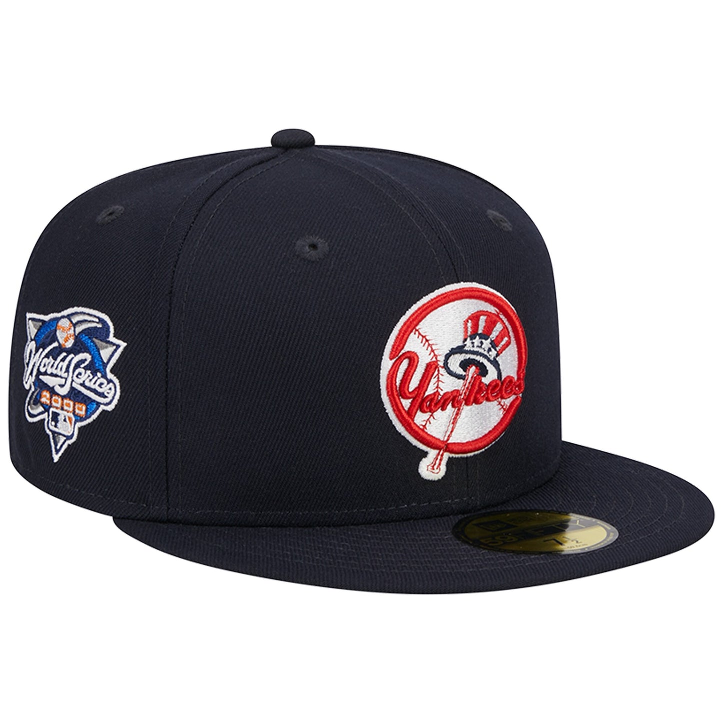New York Yankees New Era Primary Logo 2000 World Series Team Color 59FIFTY Fitted Hat - Navy
