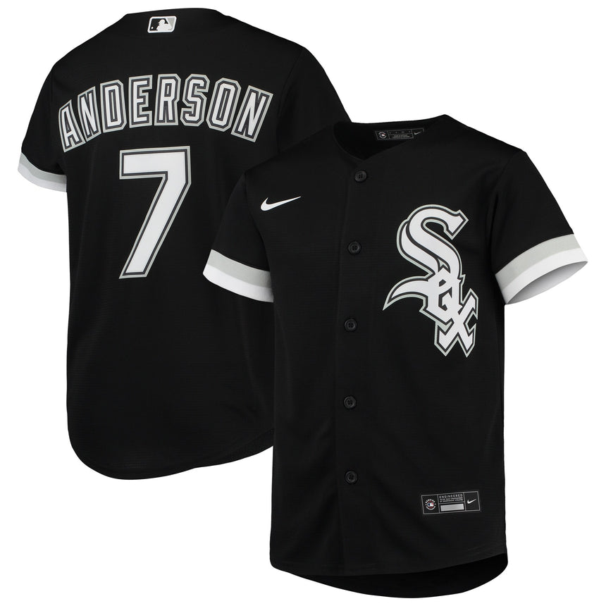 Youth Chicago White Sox Tim Anderson Black Alternate Replica Player Jersey