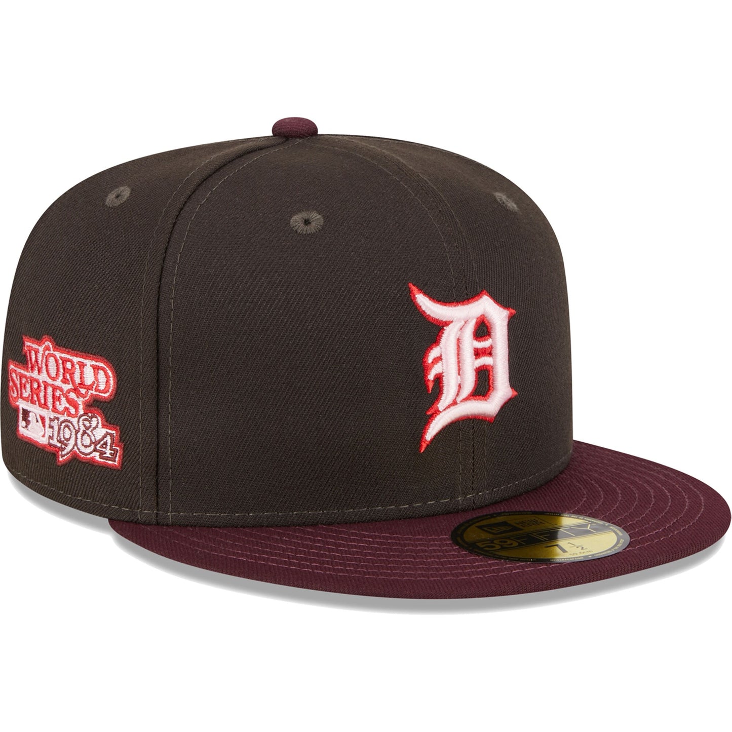 Detroit Tigers New Era Chocolate Strawberry 59FIFTY Fitted Hat - Brown/Maroon