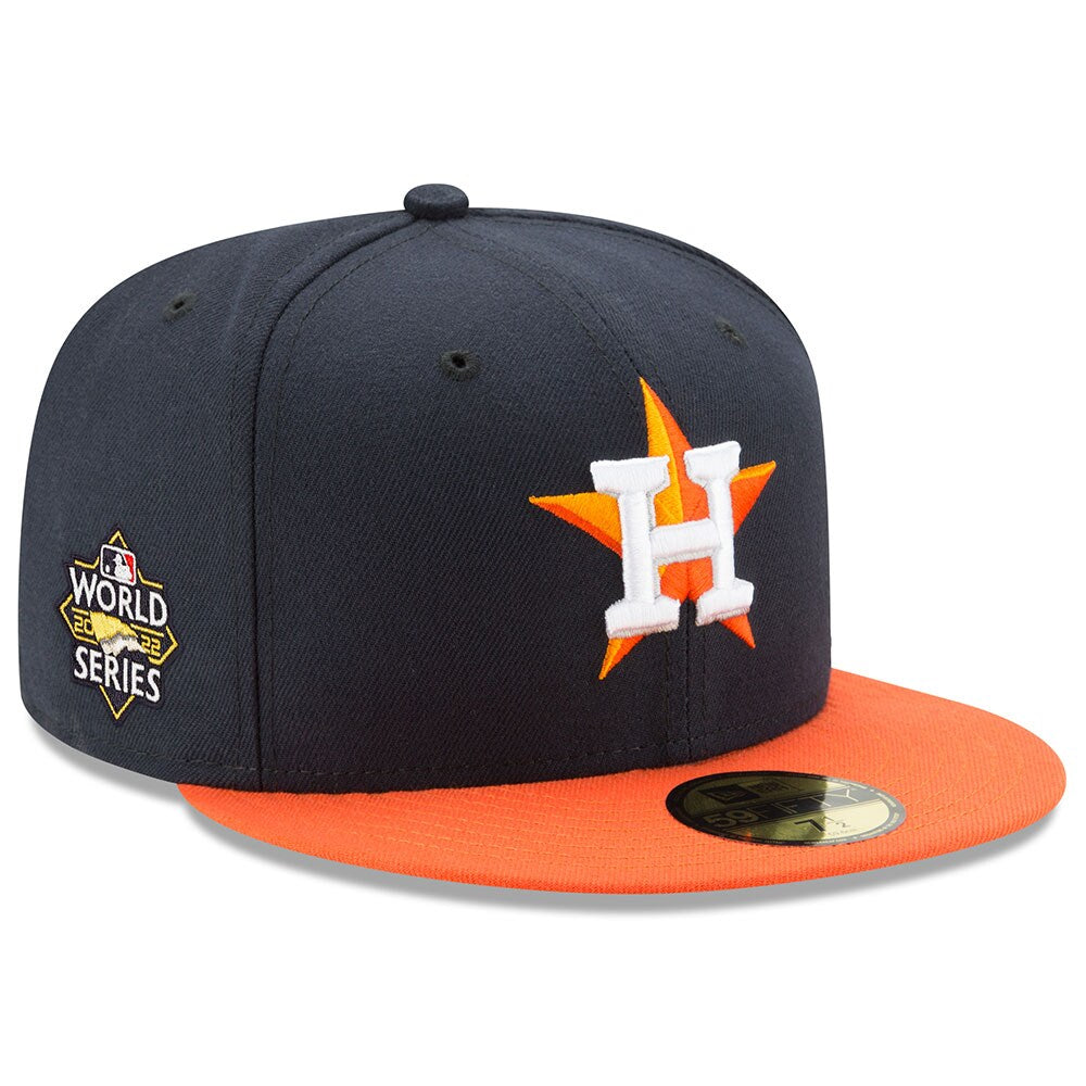 Houston Astros New Era 2022 World Series Side Patch 59FIFTY Fitted Hat - Navy/Orange