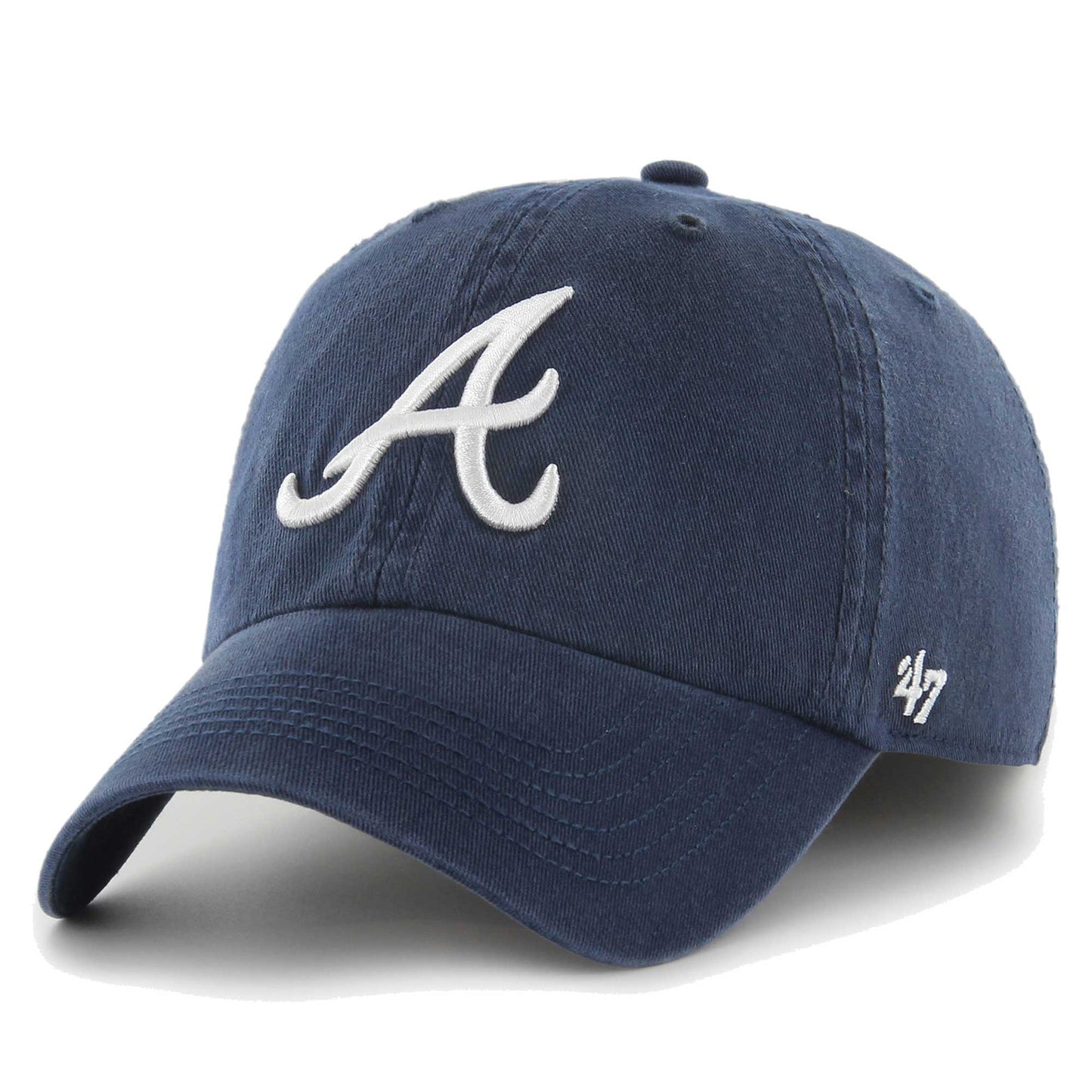 Atlanta Braves '47 Franchise Logo Fitted Hat - Navy