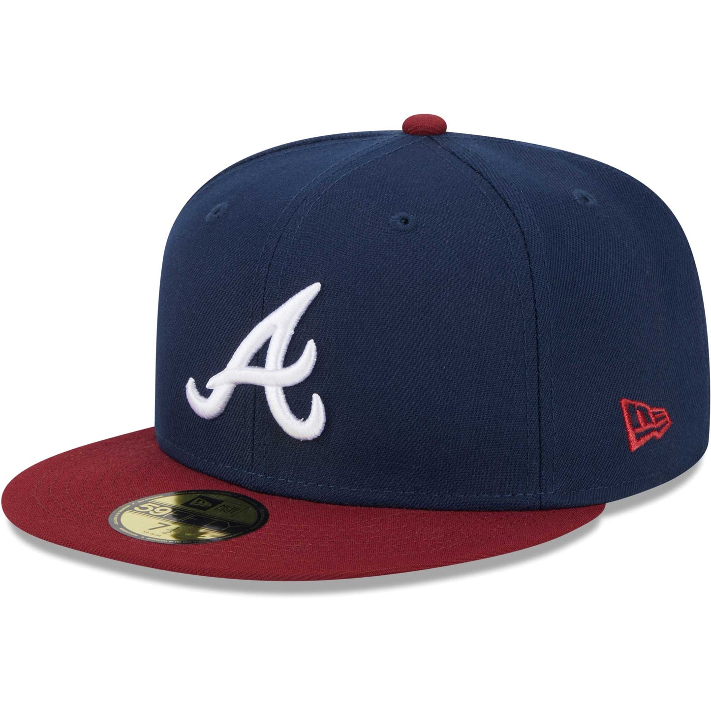 Atlanta Braves New Era Two-Tone Color Pack 59FIFTY Fitted Hat - Navy