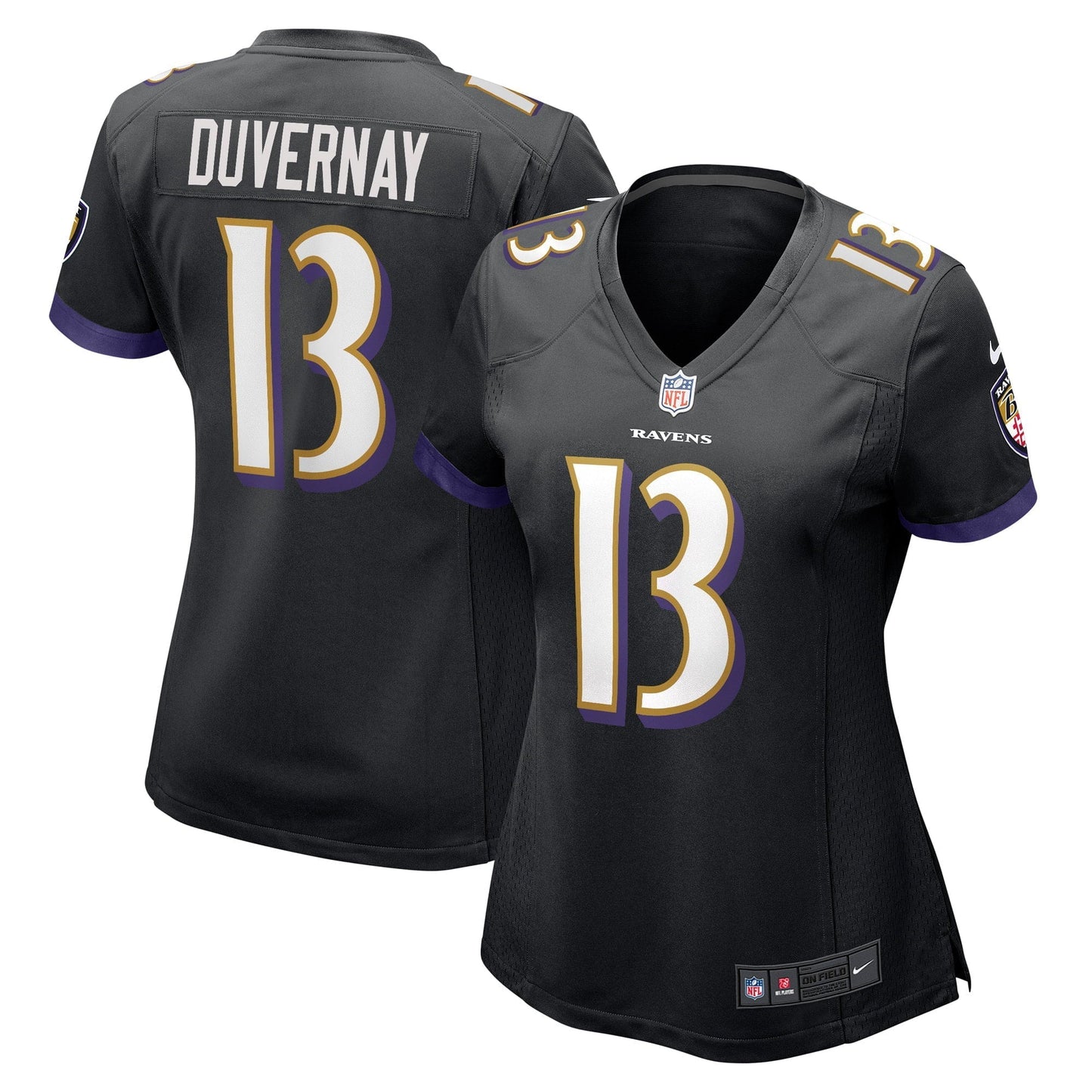 Women's Nike Devin Duvernay Black Baltimore Ravens Game Player Jersey