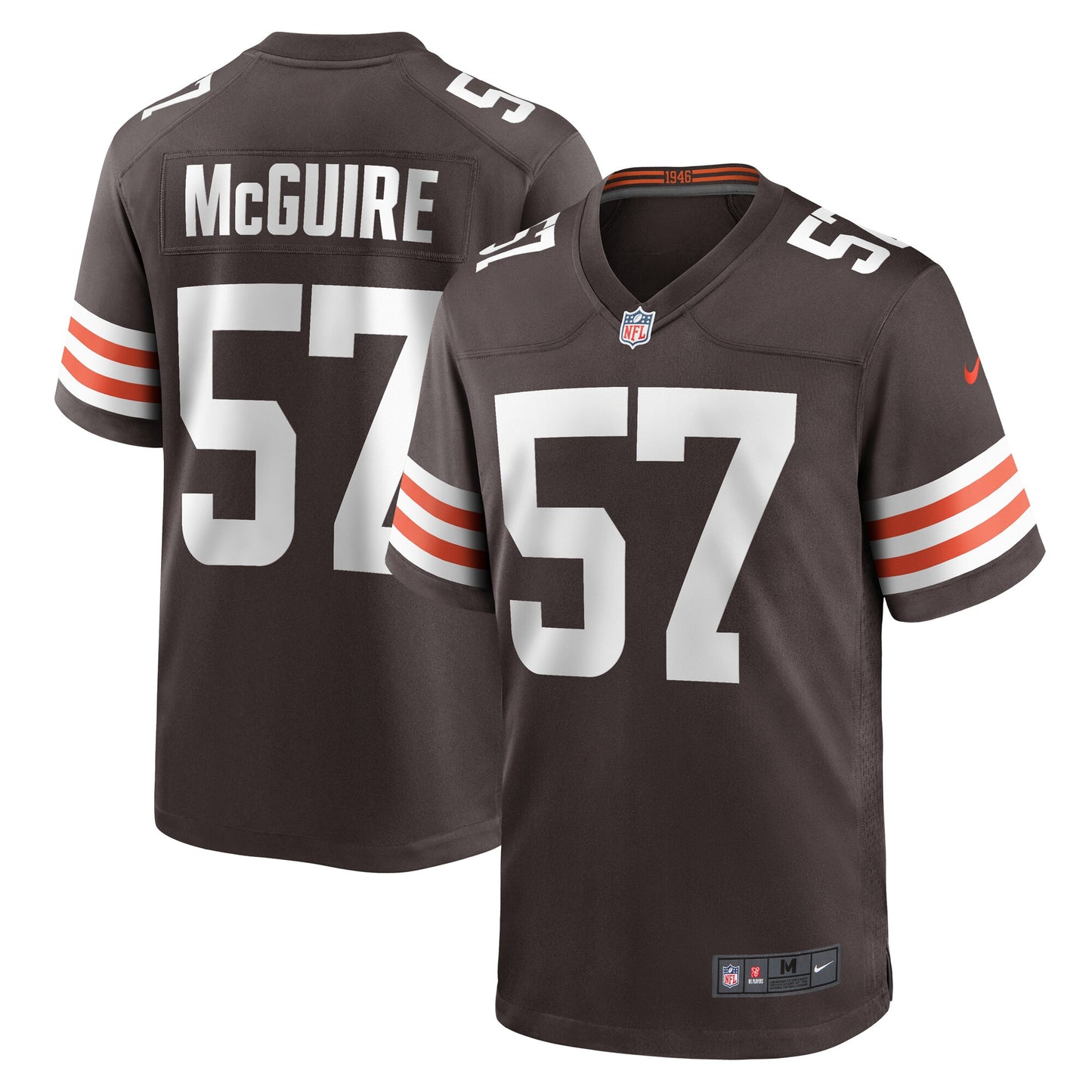 Isaiah McGuire Cleveland Browns Nike Team Game Jersey - Brown