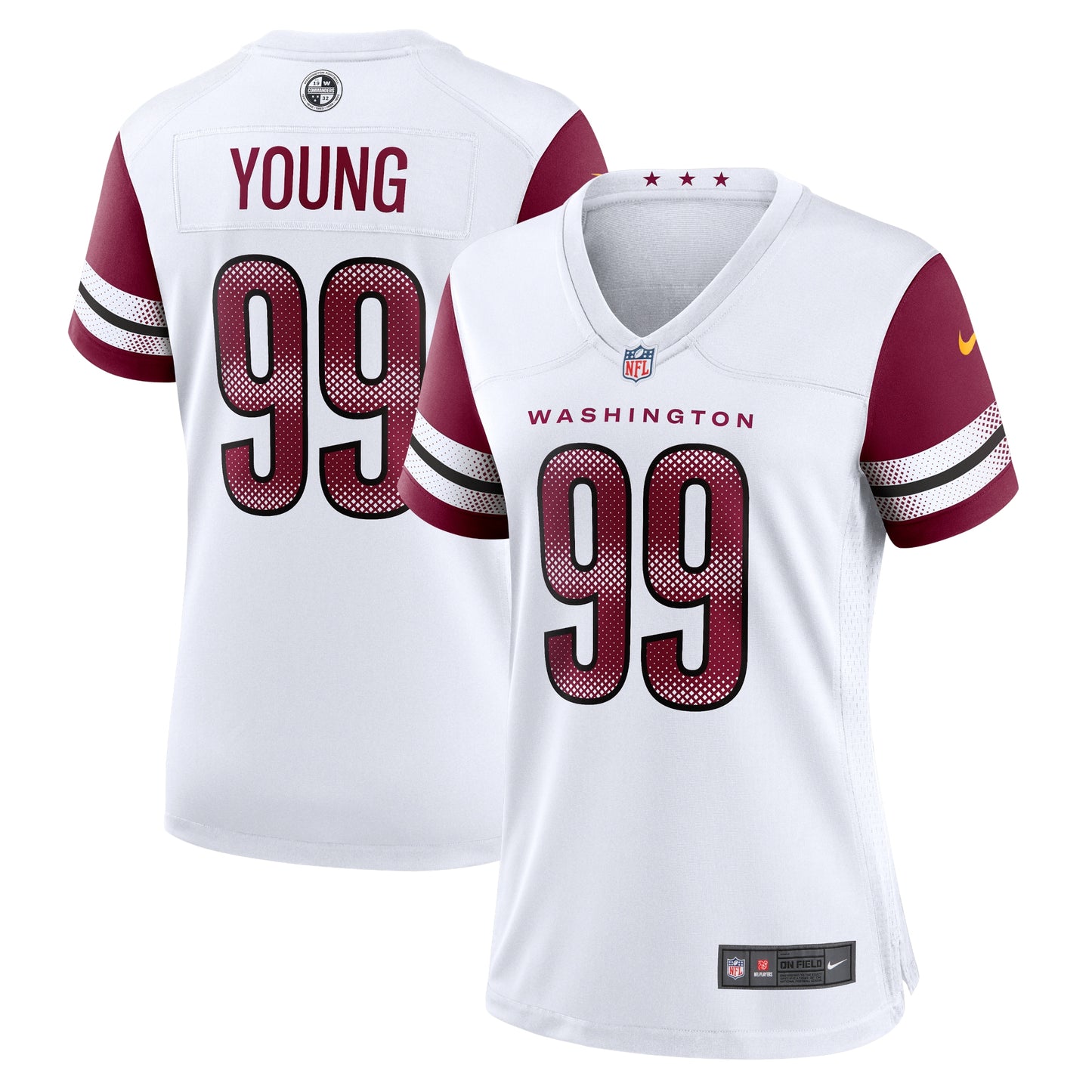 Chase Young Washington Commanders Nike Women's Player Jersey - White