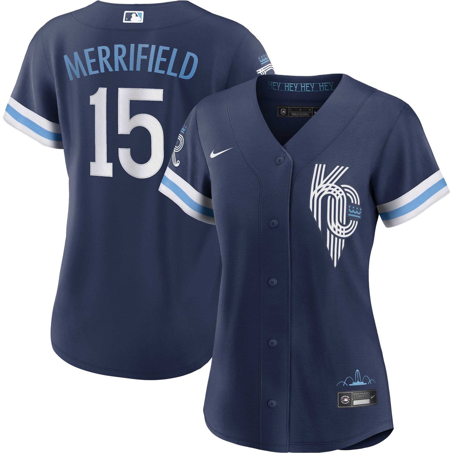 Women's Nike Whit Merrifield Navy Kansas City Royals Alternate City Connect Replica Player Jersey