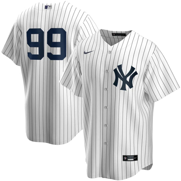 Men's Aaron Judge White New York Yankees Home Official Replica Player Jersey