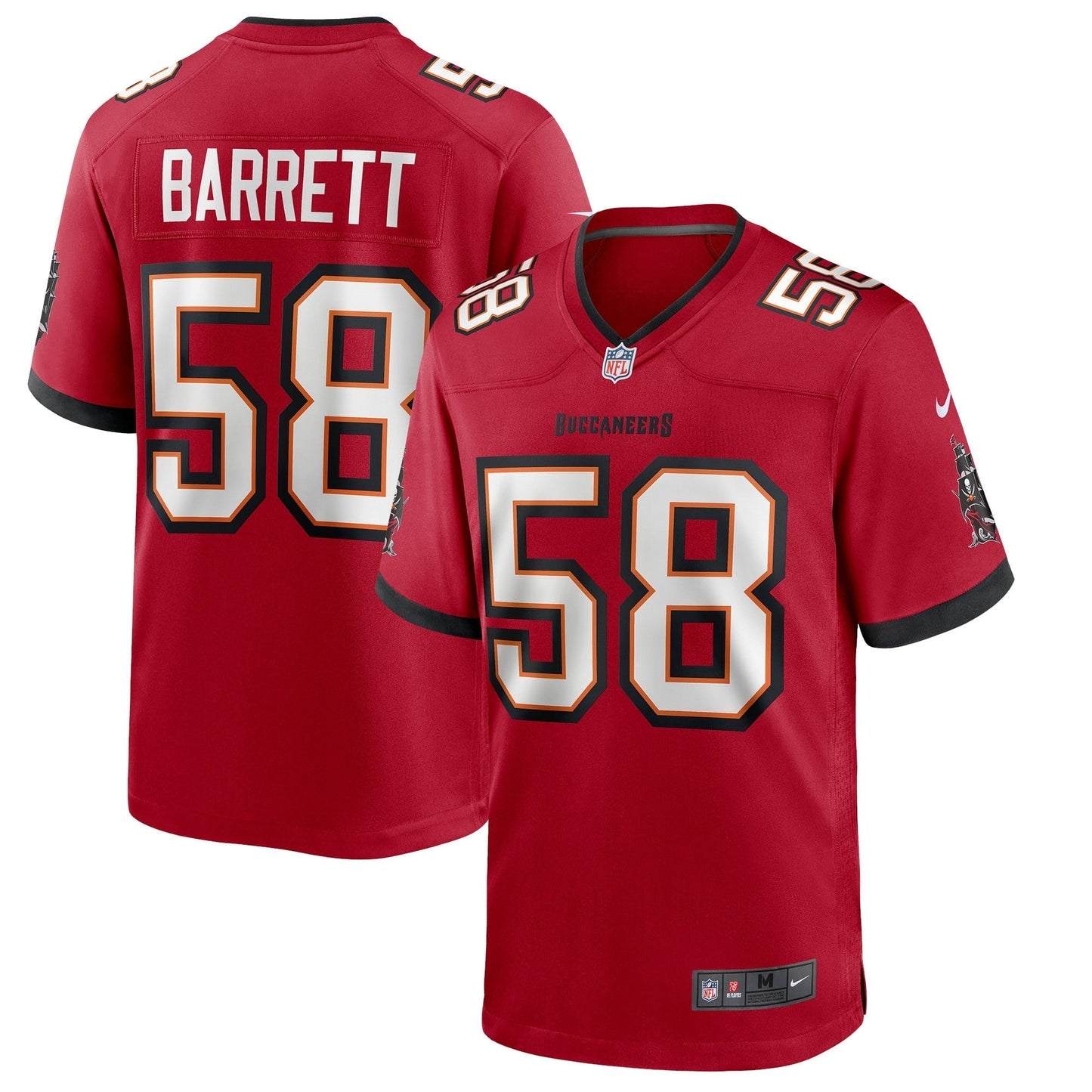 Men's Nike Shaquil Barrett Red Tampa Bay Buccaneers Game Jersey