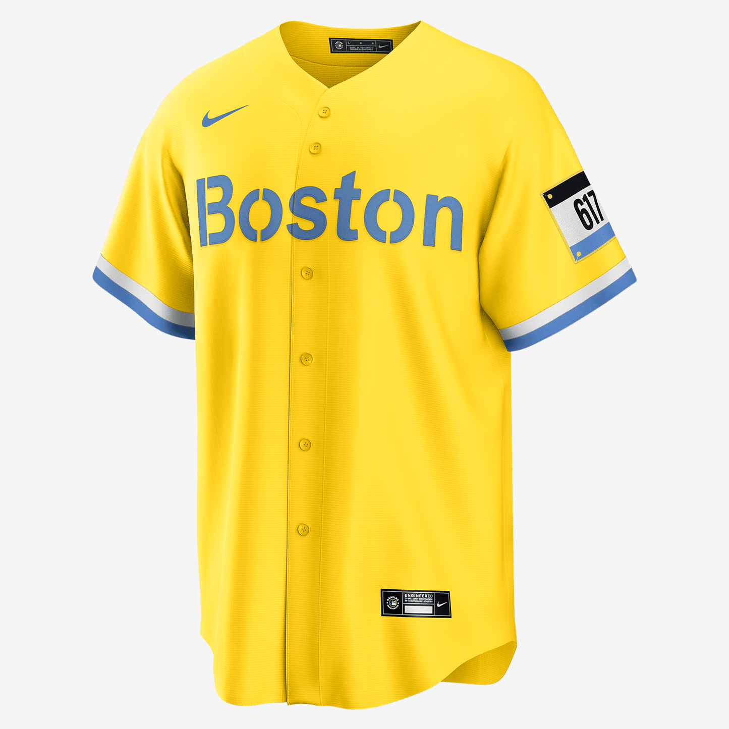 MLB Boston Red Sox City Connect (David Ortiz) Men's Replica Baseball Jersey - Gold/Light Blue