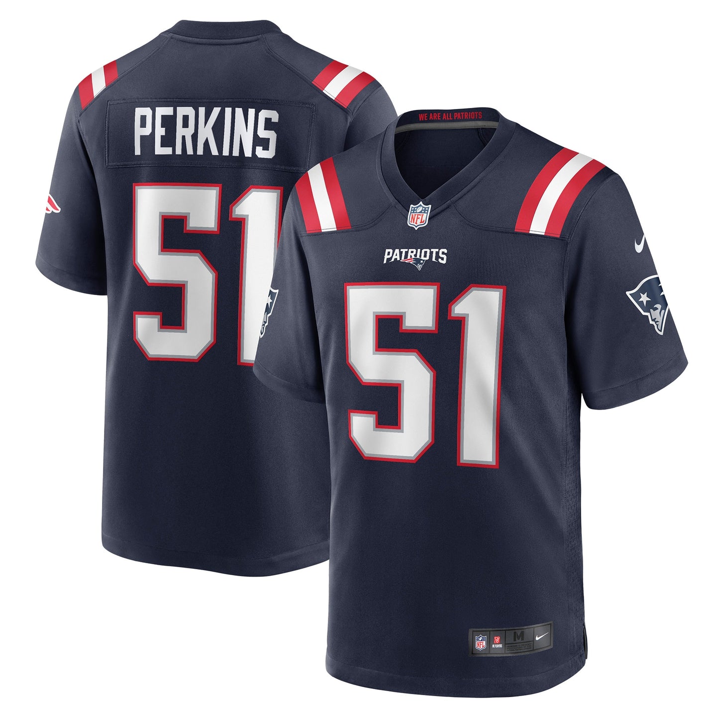 Ronnie Perkins New England Patriots Nike Game Jersey - Navy