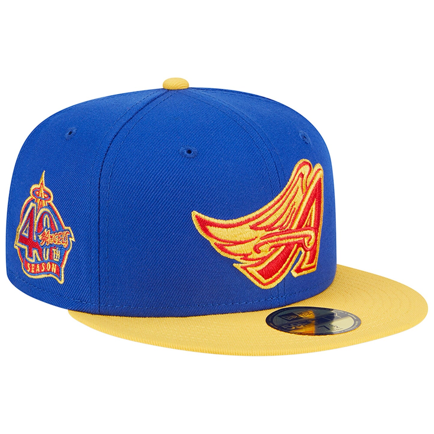 Los Angeles Angels New Era Empire 59FIFTY Fitted Hat - Royal/Yellow