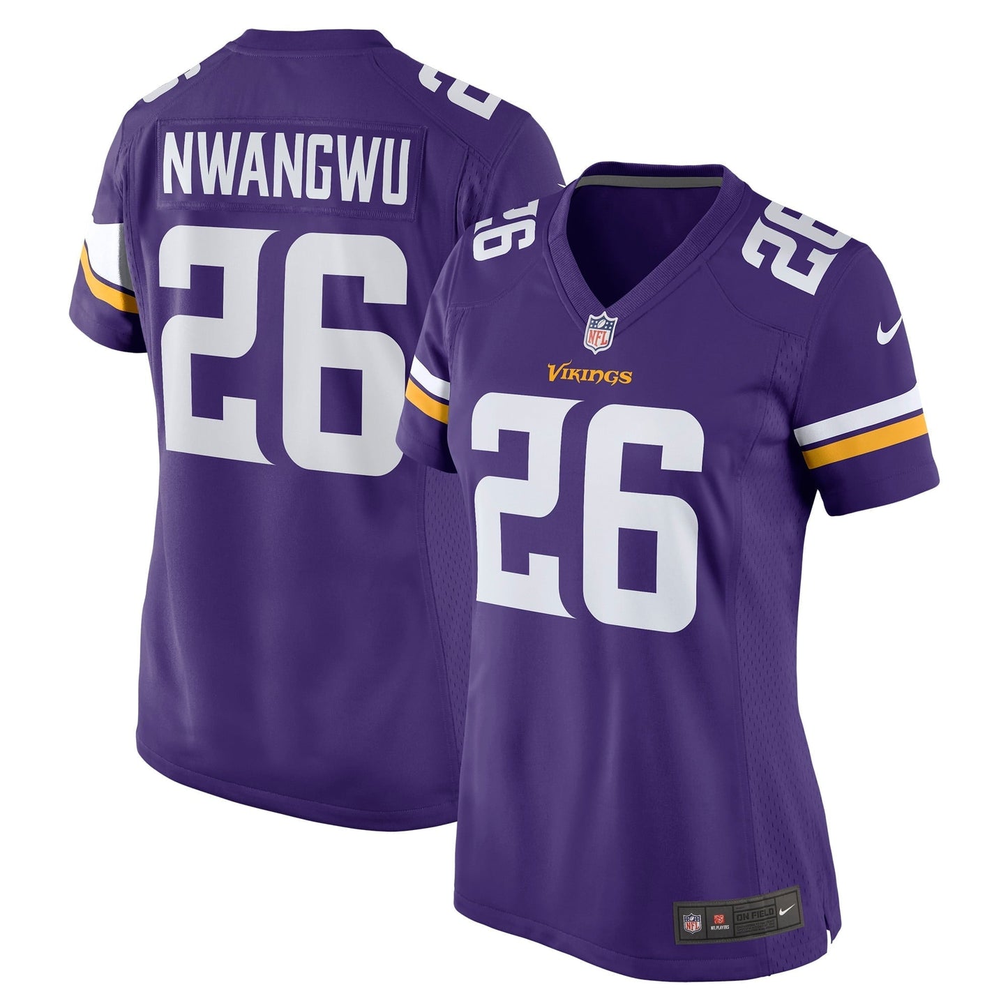 Women's Nike Kene Nwangwu Purple Minnesota Vikings Game Jersey