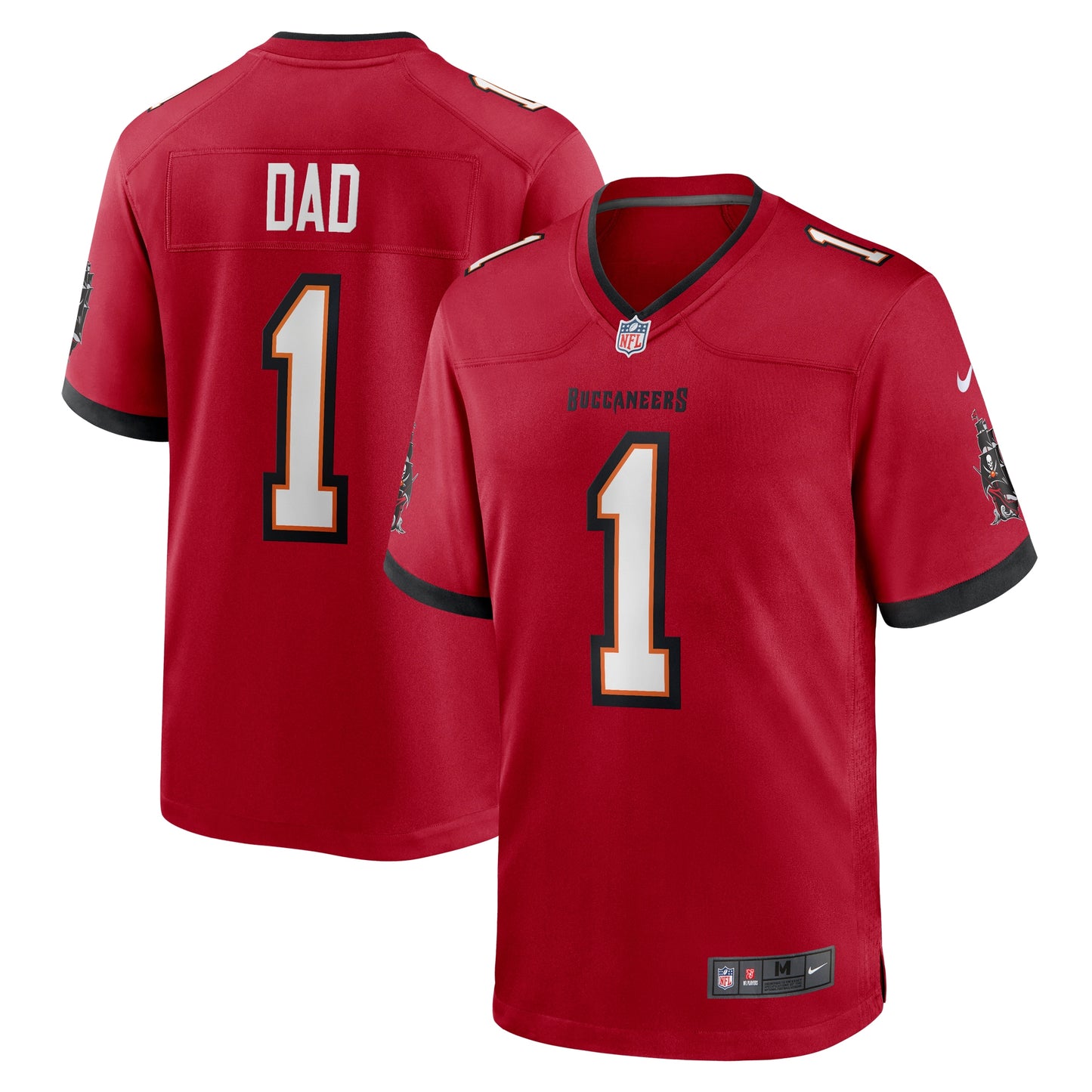 Number 1 Dad Tampa Bay Buccaneers Nike Game Jersey - Red
