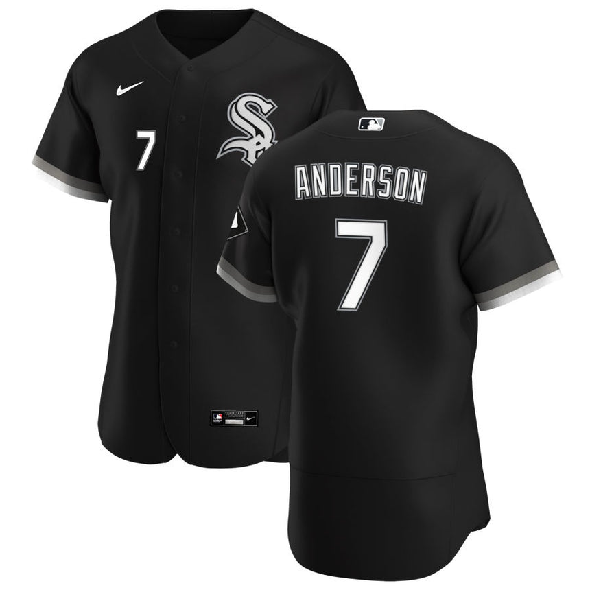 Men's Chicago White Sox Tim Anderson Black Alternate Authentic Player Jersey