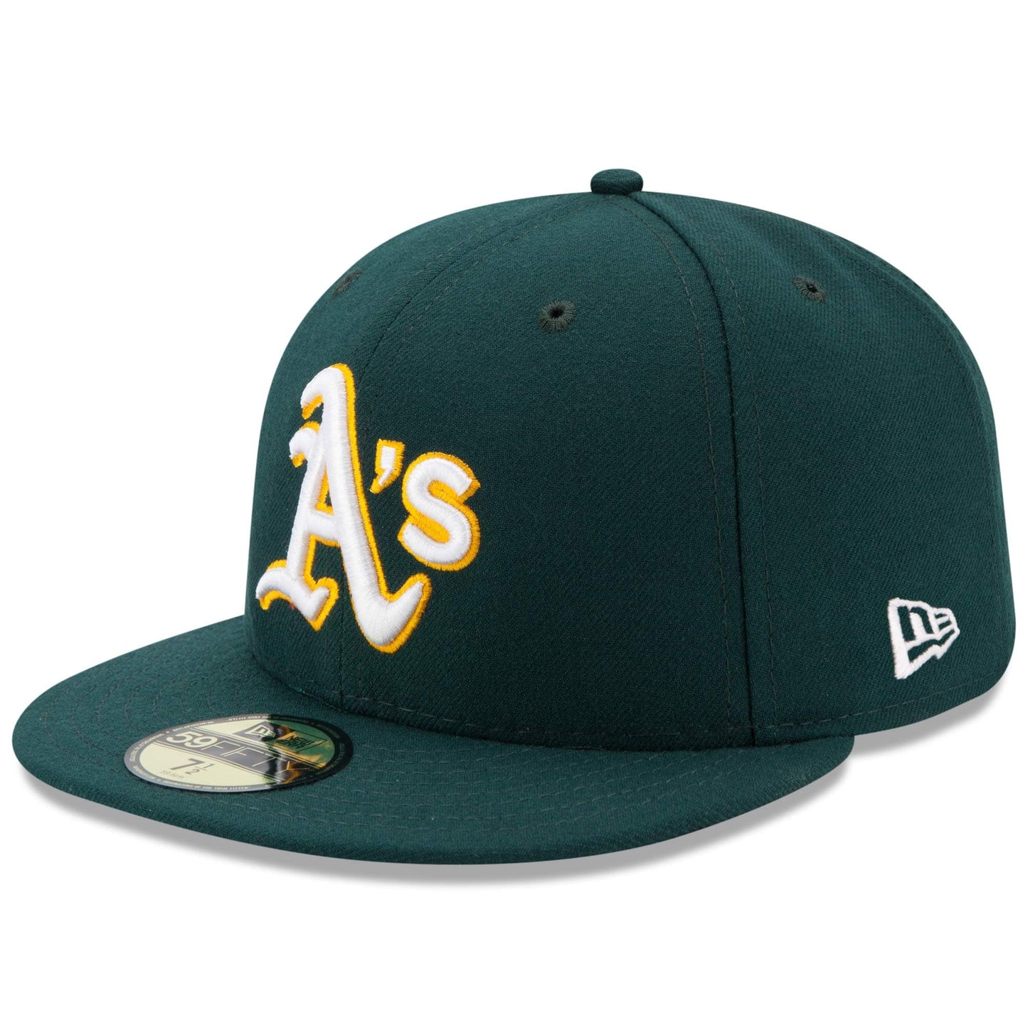 Oakland Athletics New Era Road Authentic Collection On Field 59FIFTY Performance Fitted Hat - Green
