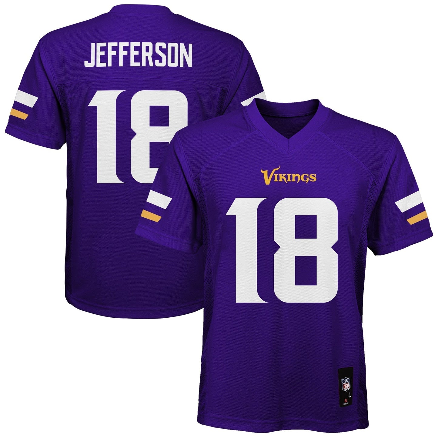 Youth Nike Justin Jefferson Purple Minnesota Vikings Game Jersey