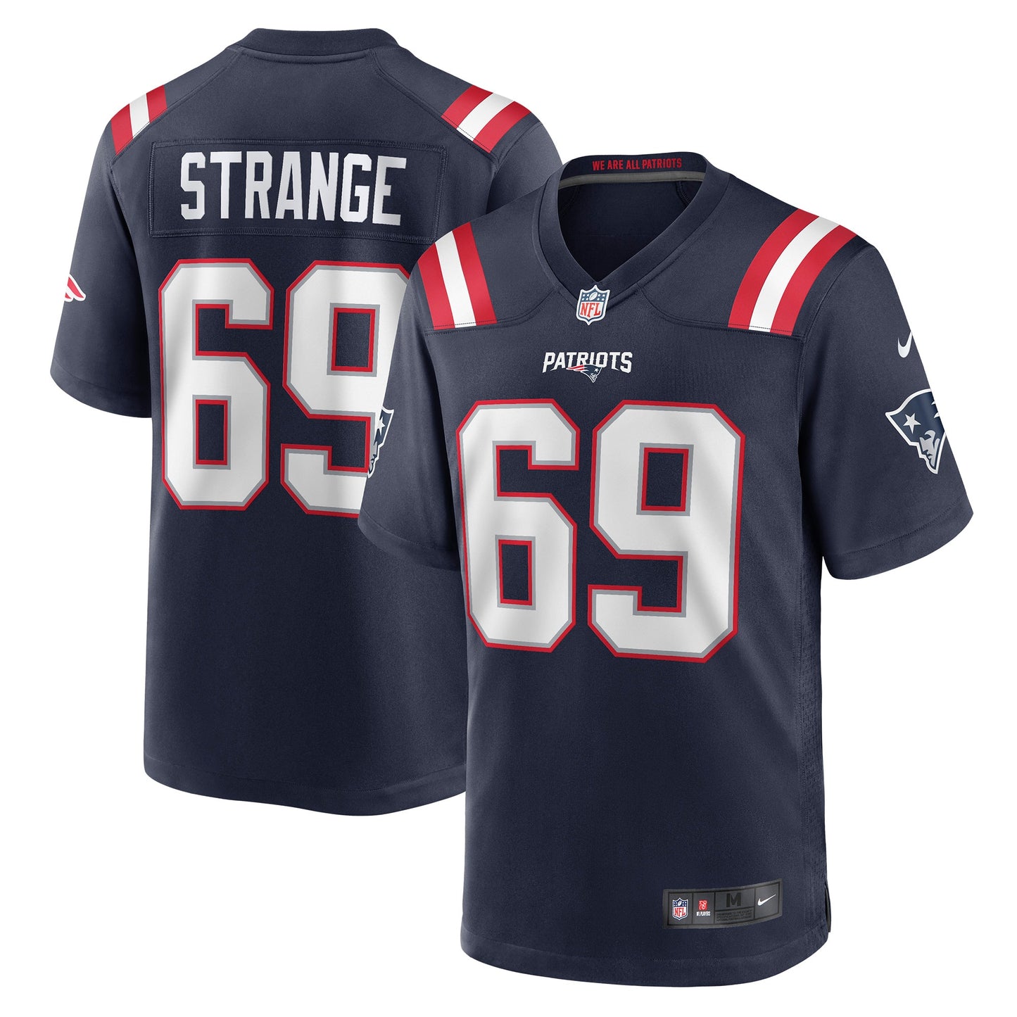 Cole Strange New England Patriots Nike Player Game Jersey - Navy
