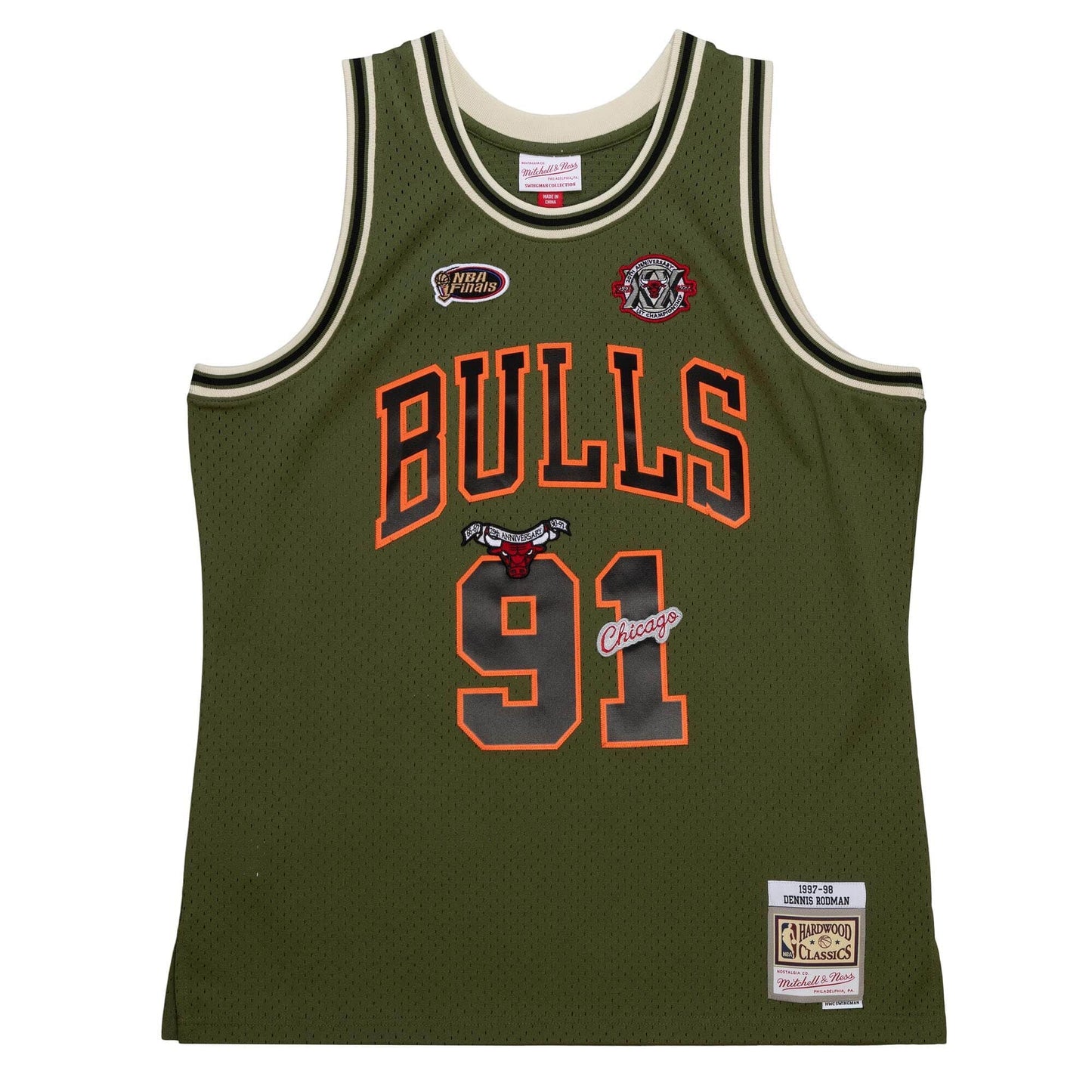 Flight Swingman Dennis Rodman Chicago Bulls 1997-98 Jersey