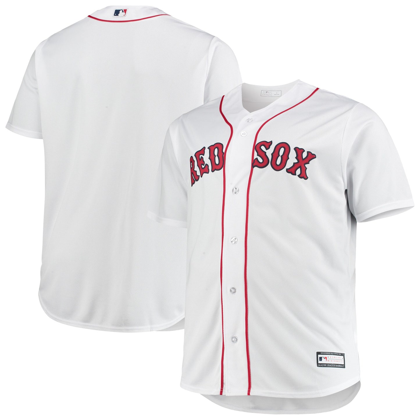 Boston Red Sox Big & Tall Home Replica Team Jersey - White