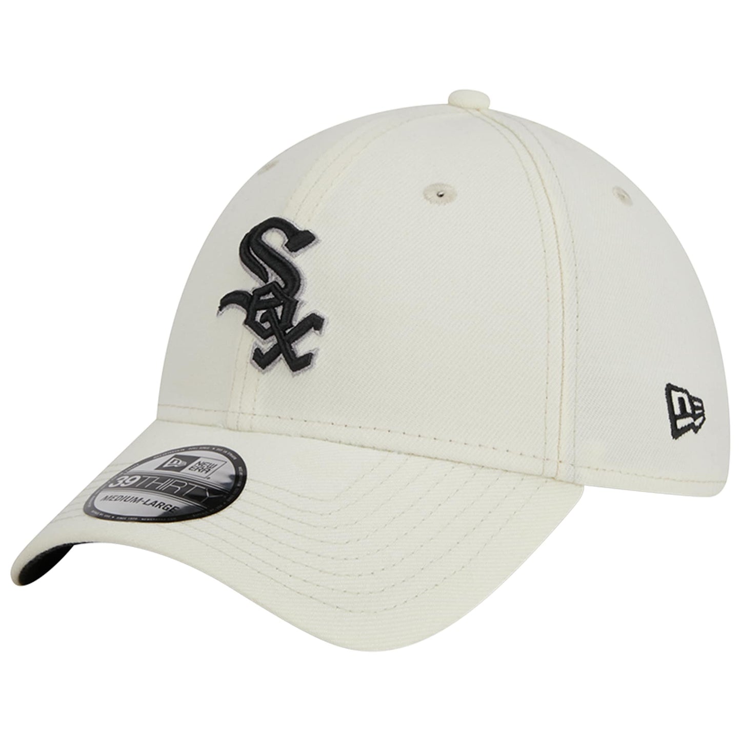 Chicago White Sox New Era Chrome Team Classic 39THIRTY Flex Hat - Cream