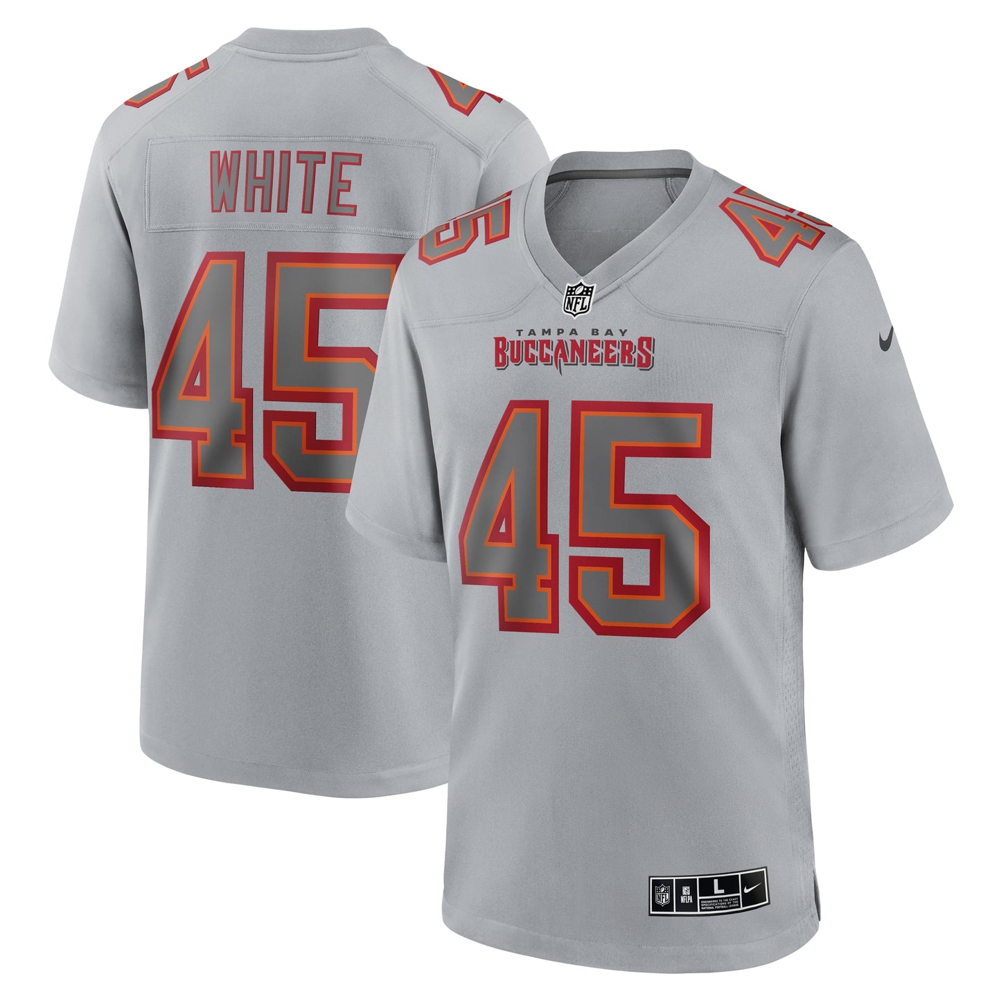 Devin White Tampa Bay Buccaneers Nike Atmosphere Fashion Game Jersey - Gray