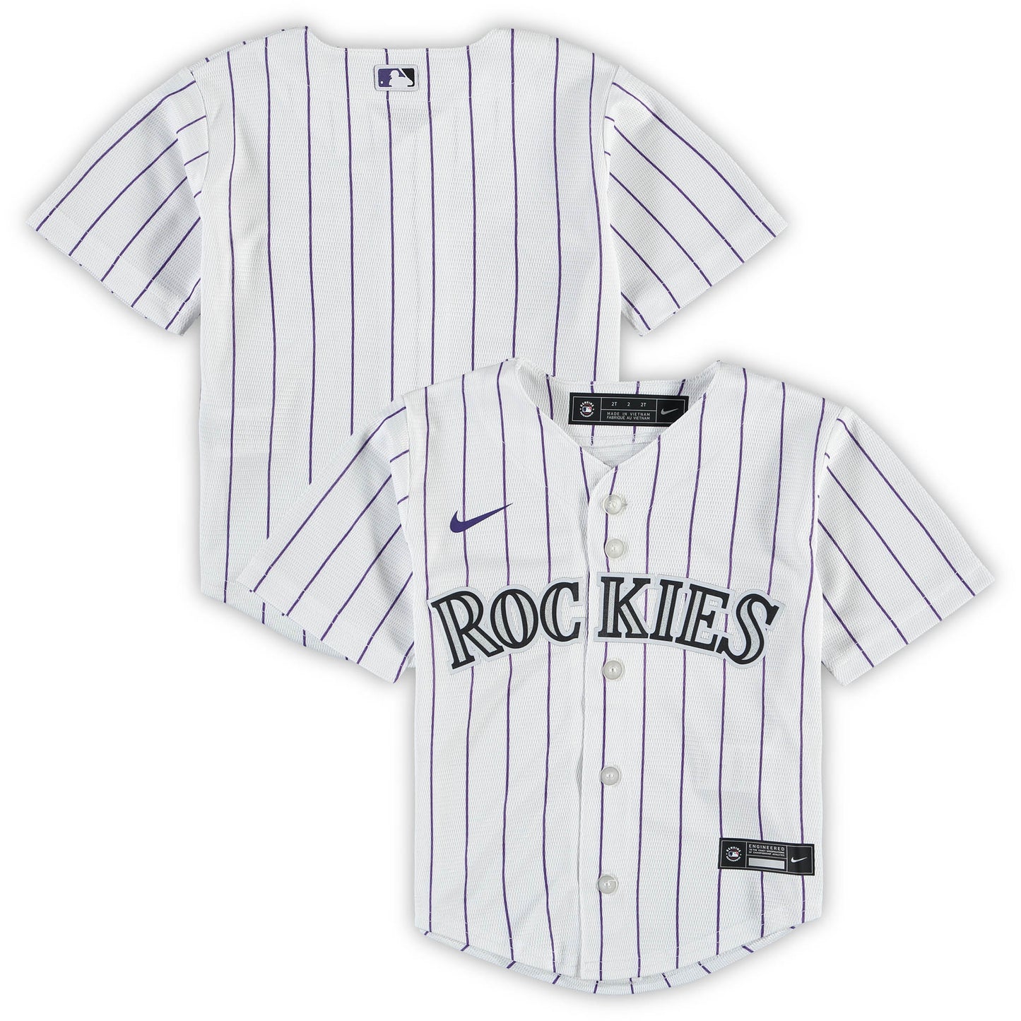 Colorado Rockies Nike Toddler Replica Team Jersey - White