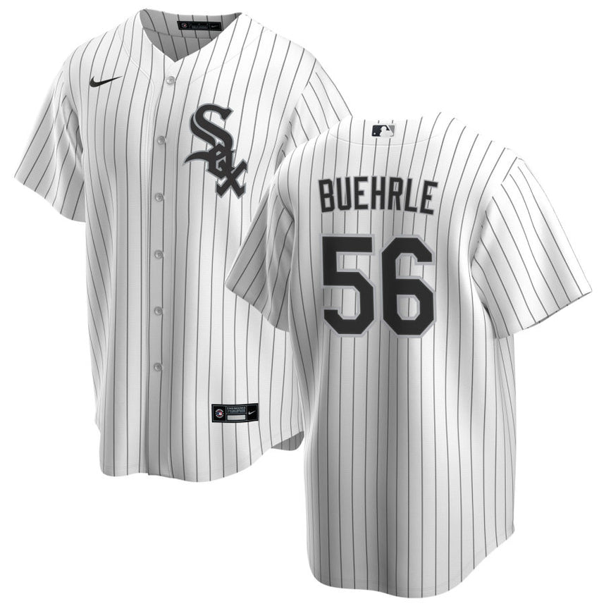 Mark Buehrle Chicago White Sox Replica Men's Home Jersey With Premium Lettering