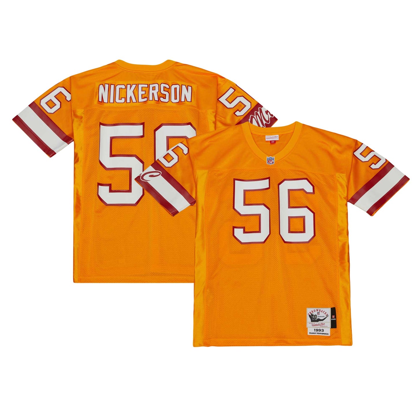 Hardy Nickerson Tampa Bay Buccaneers Mitchell & Ness 1993 Authentic Jersey - Orange