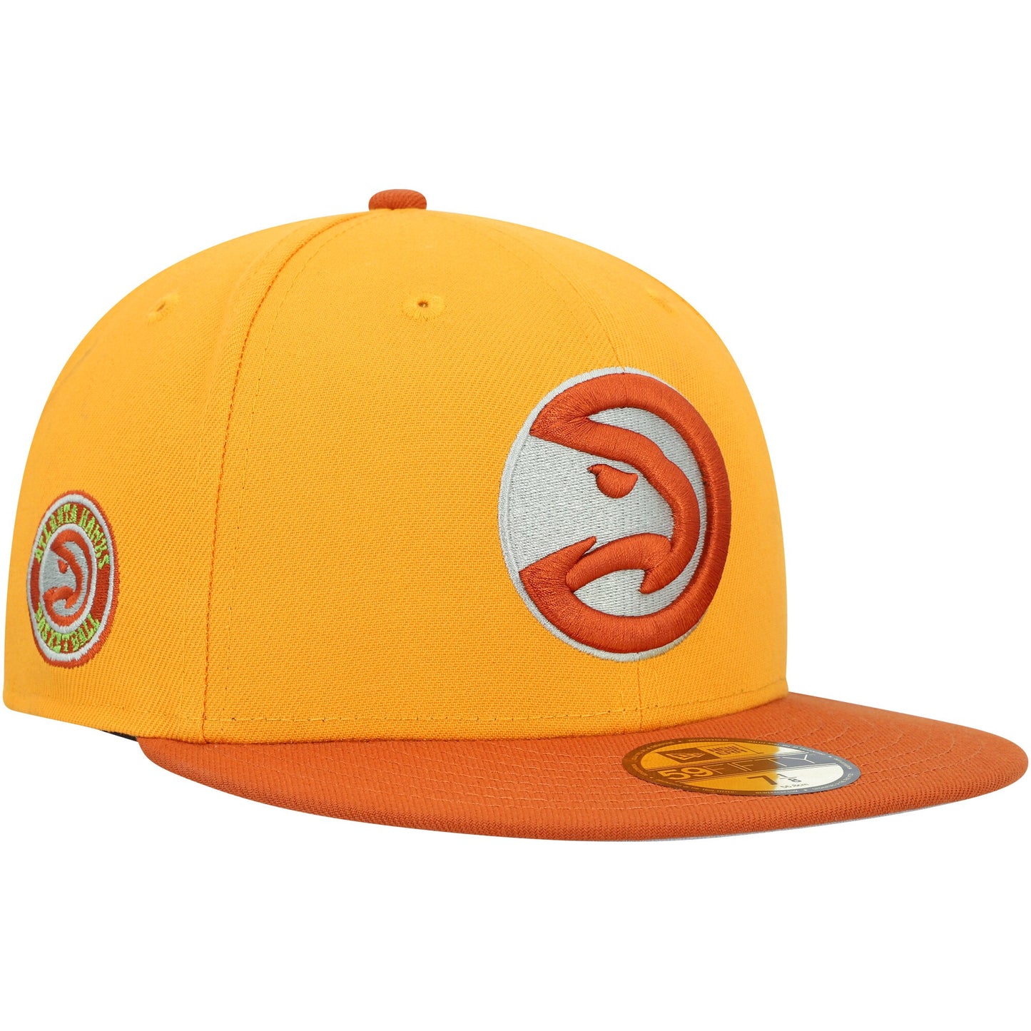 Atlanta Hawks New Era 59FIFTY Fitted Hat - Gold/Rust
