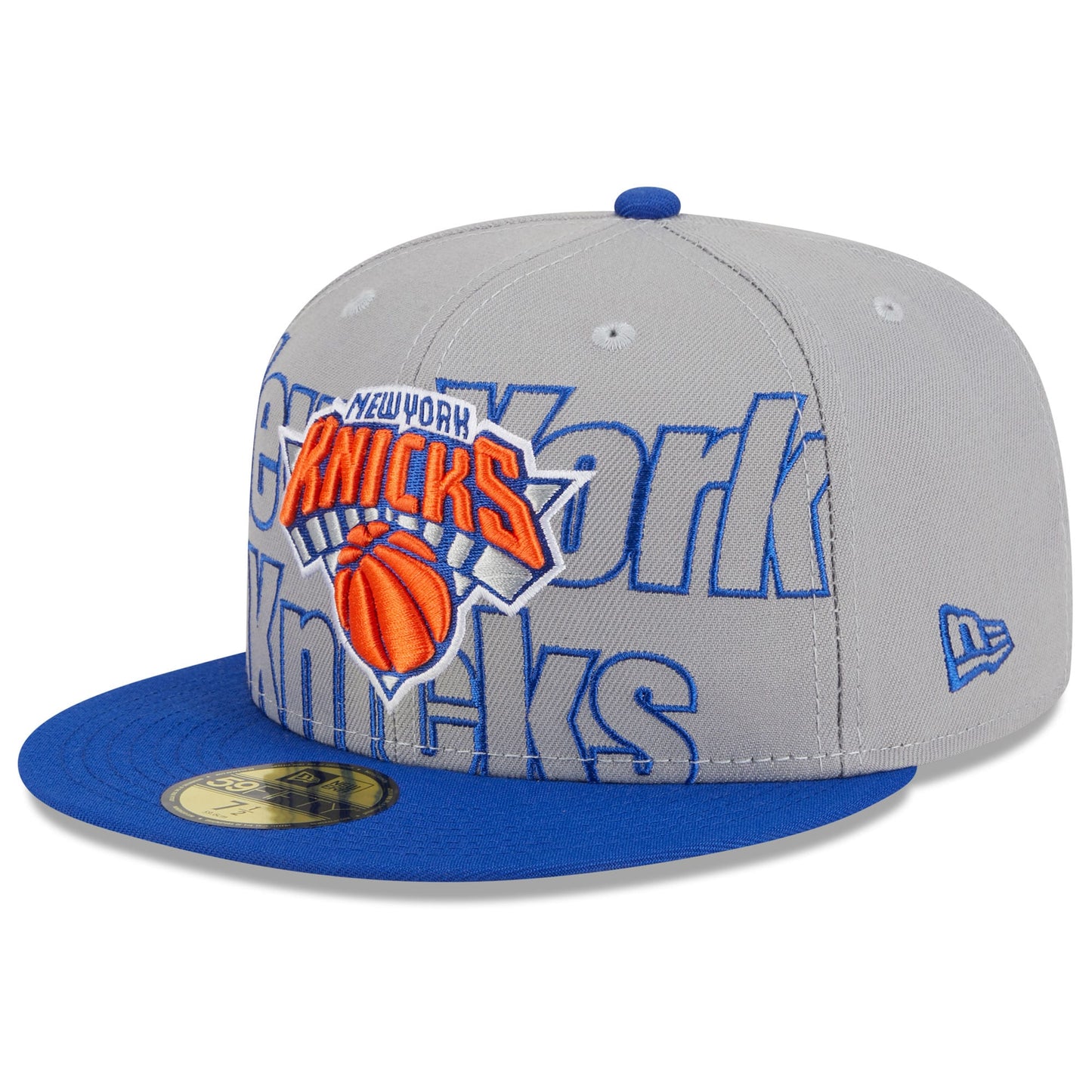 New York Knicks New Era 2023 NBA Draft Two-Tone 59FIFTY Fitted Hat - Gray/Blue