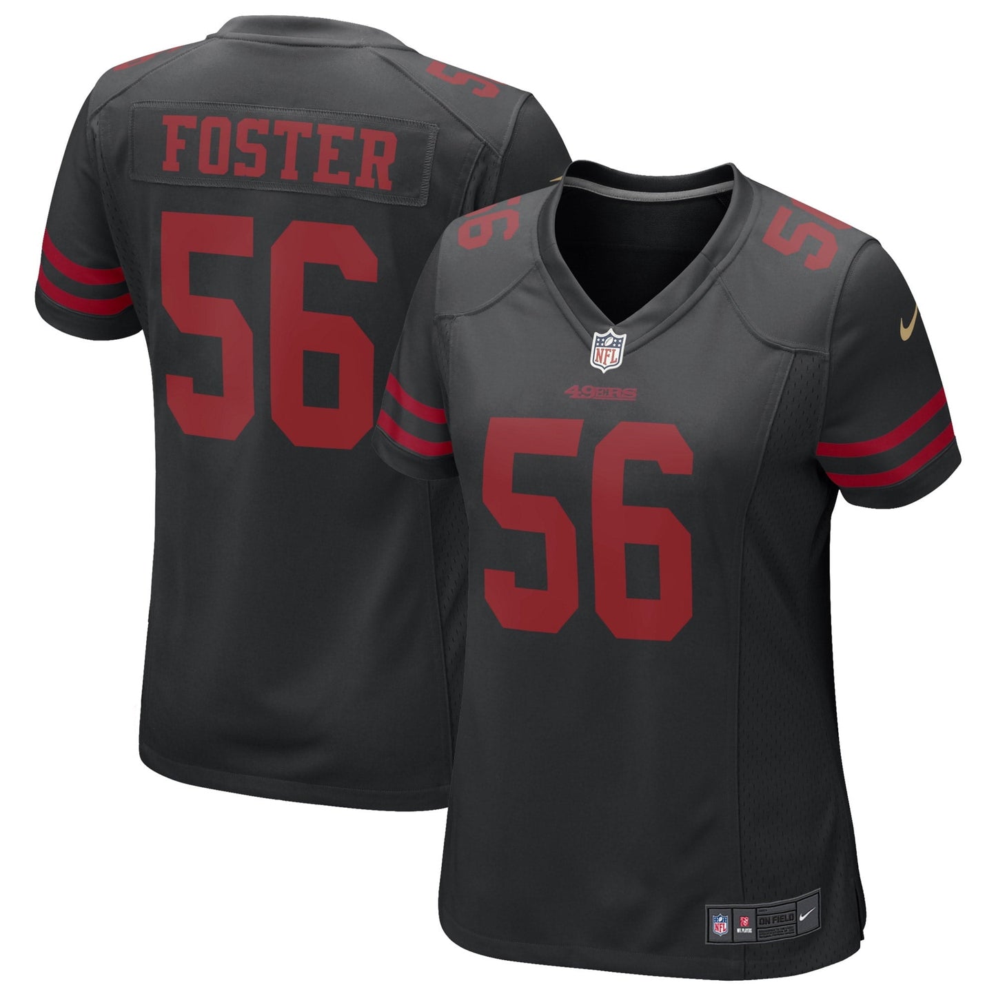 Women's Nike Reuben Foster Black San Francisco 49ers Game Jersey