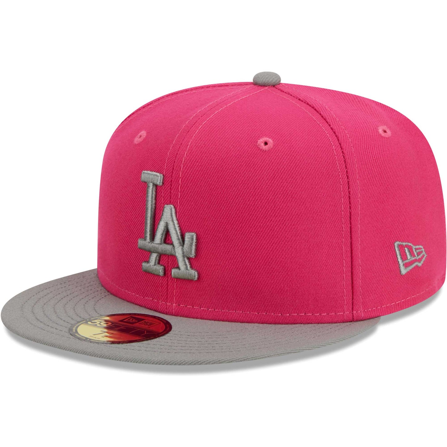 Los Angeles Dodgers New Era Two-Tone Color Pack 59FIFTY Fitted Hat - Pink
