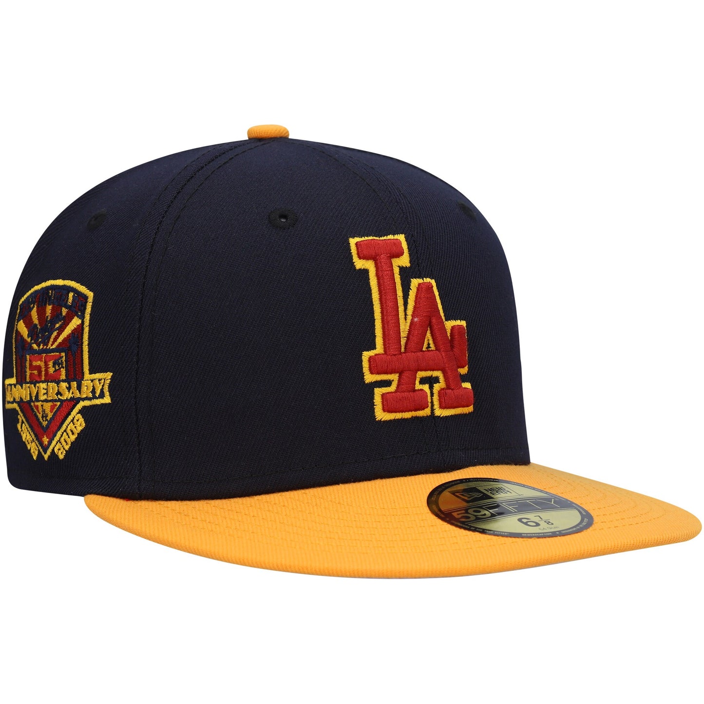Los Angeles Dodgers New Era Primary Logo 59FIFTY Fitted Hat - Navy/Gold
