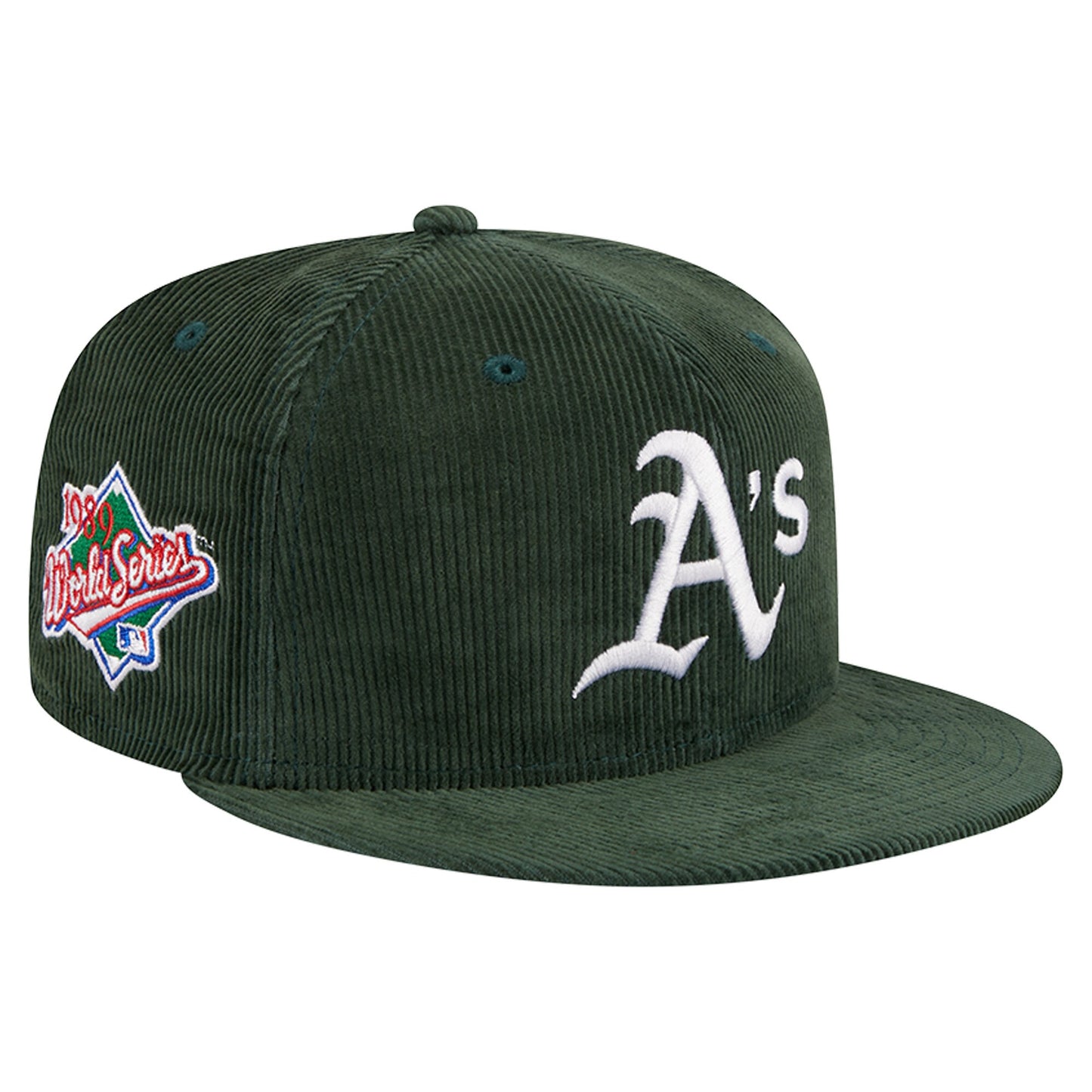 Oakland Athletics New Era Throwback Corduroy 59FIFTY Fitted Hat - Green