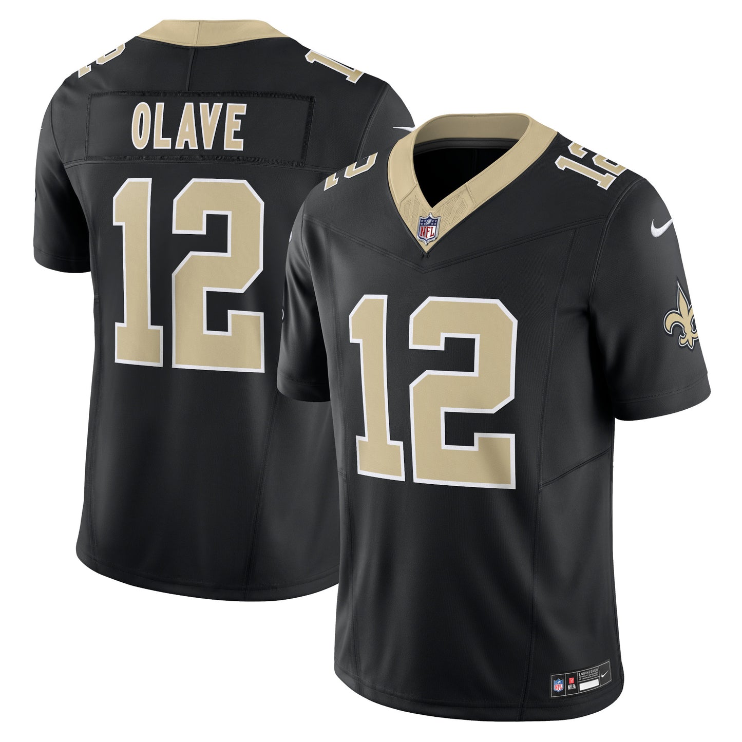 Chris Olave New Orleans Saints Nike Vapor F.U.S.E. Limited Jersey - Black