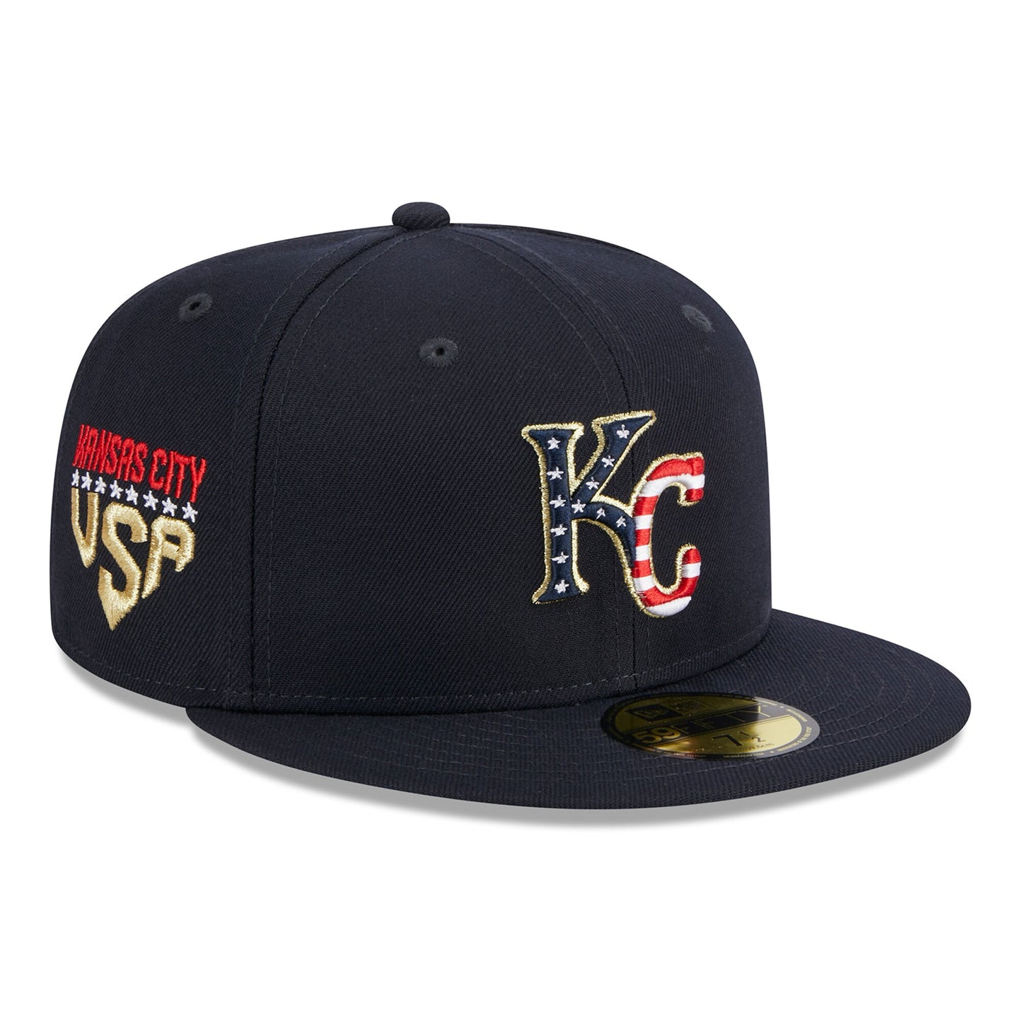 Kansas City Royals New Era 2023 Fourth of July 59FIFTY Fitted Hat - Navy