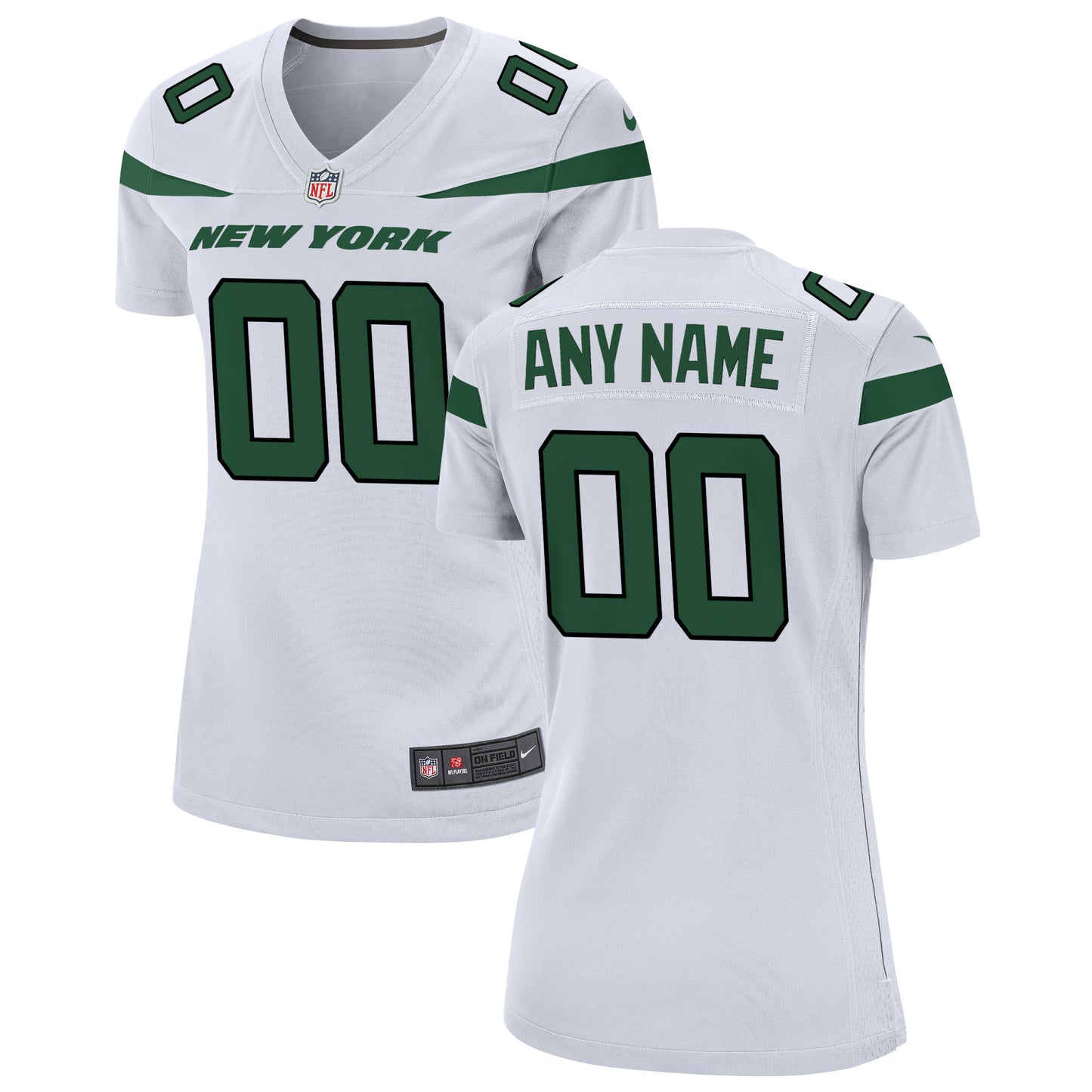 New York Jets Nike Women's Custom Game Jersey - White