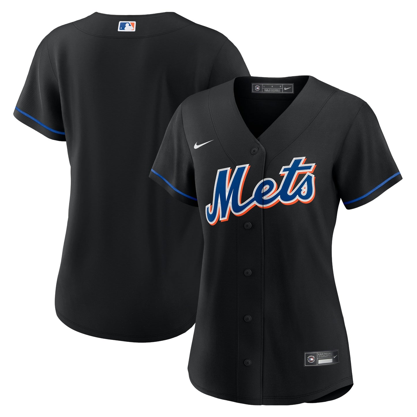 New York Mets Nike Women's 2022 Alternate Replica Team Jersey - Black